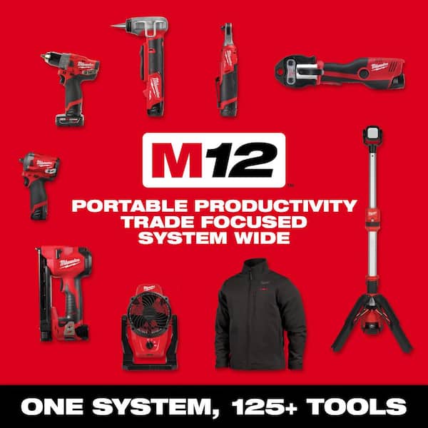 M12 FUEL 12-Volt Lithium-Ion Brushless Cordless 5/8 in. SDS-Plus Rotary Hammer Kit with XC High Output 5.0 Ah Battery - Image 9