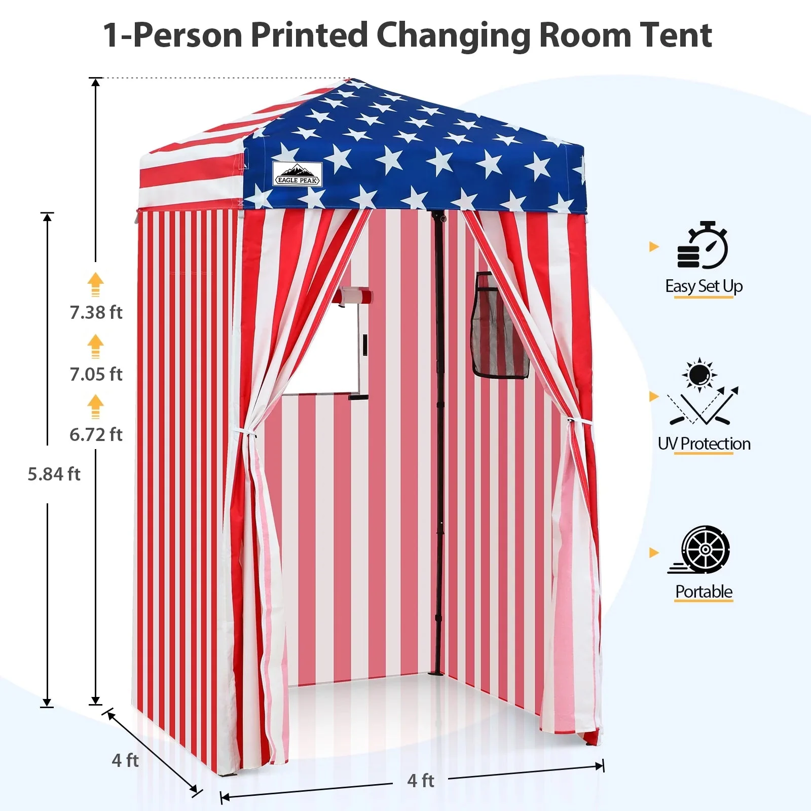 EAGLE PEAK Ultra Compact 4 ft x 4 ft Pop-Up Changing Room Canopy - Flex - Image 192 EAGLE PEAK Ultra Compact 4 ft x 4 ft Pop-Up Changing Room Canopy - Flex - Image 192