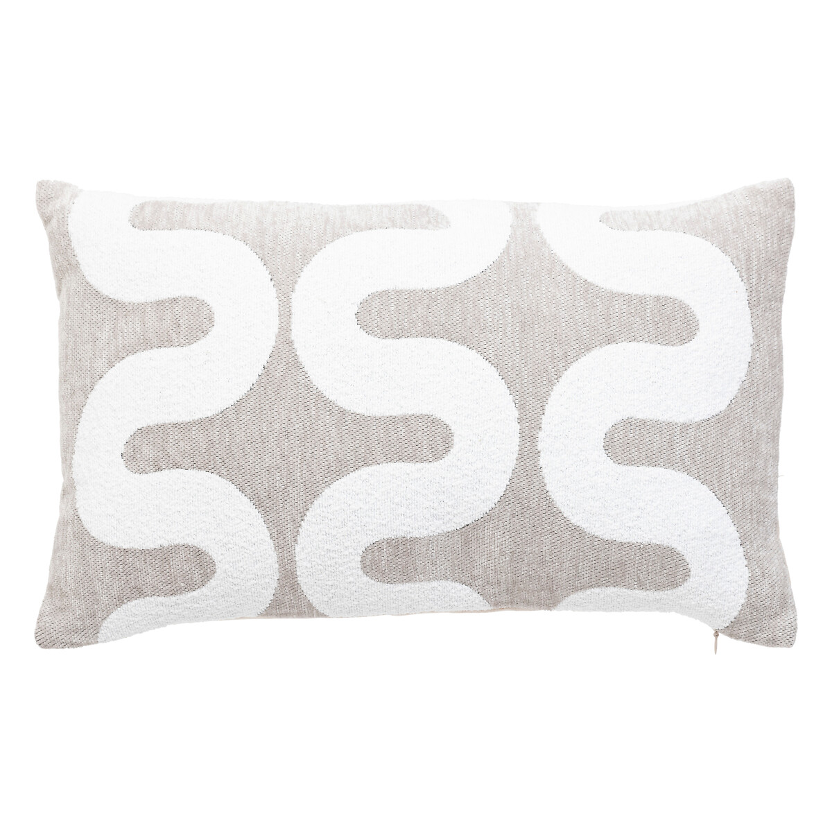 Cushion cover, chenille "Jeni" Beige linen, 50x30 cm