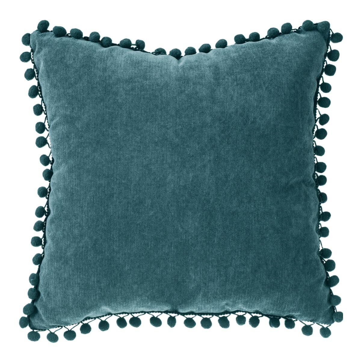 Cushion with tassels Duck blue, 40x40 cm