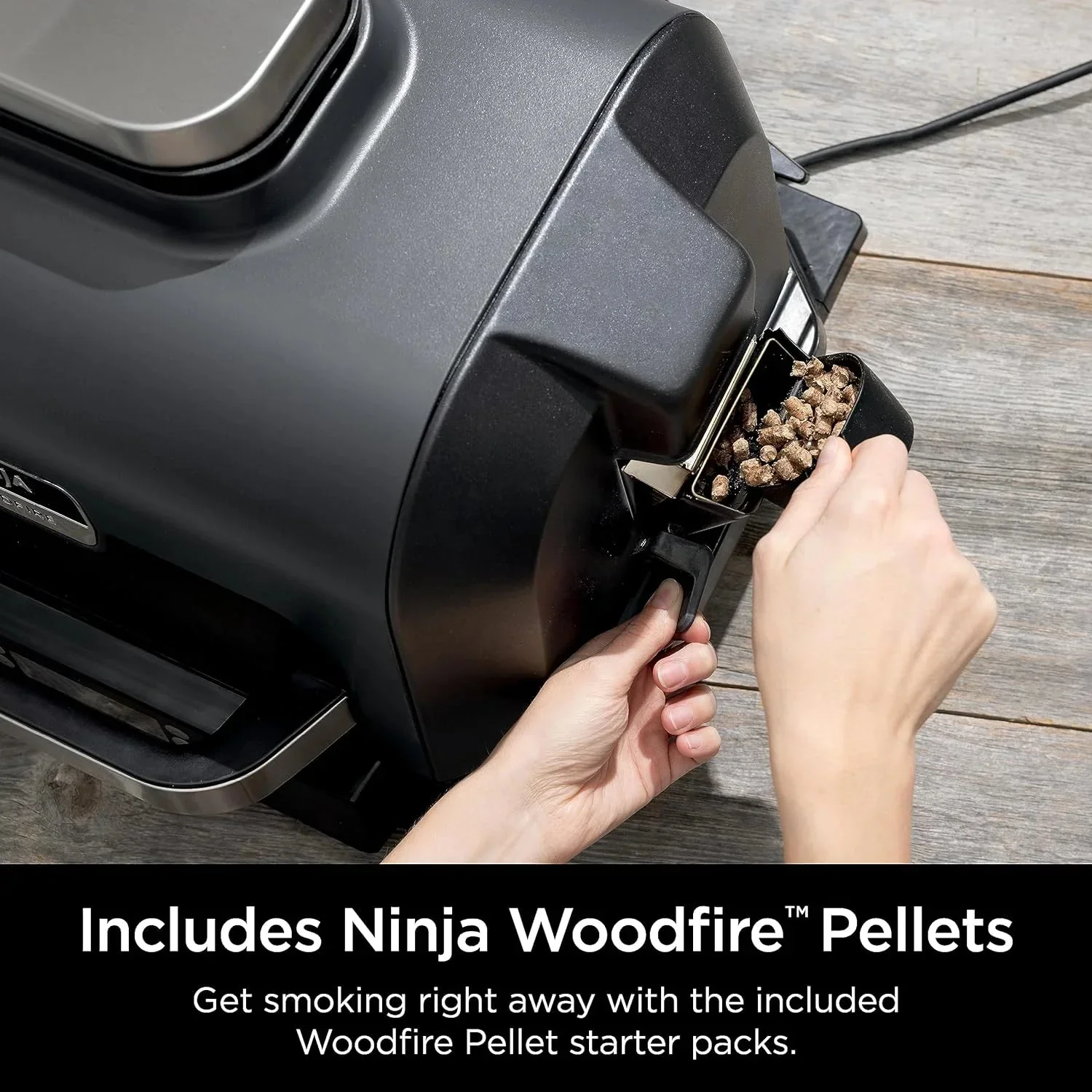 Ninja 7-in-1 Portable Electric Outdoor Grill And Smoker With Thermometer, Grey - OG751BRN - Image 17 Ninja 7-in-1 Portable Electric Outdoor Grill And Smoker With Thermometer, Grey - OG751BRN - Image 17