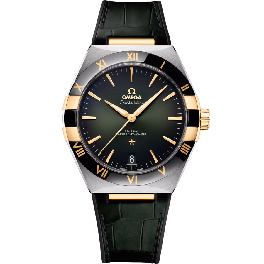 Constellation 41 mm, steel ‑ yellow gold on leather strap(1:1 replica) - Elite Watch Atelier