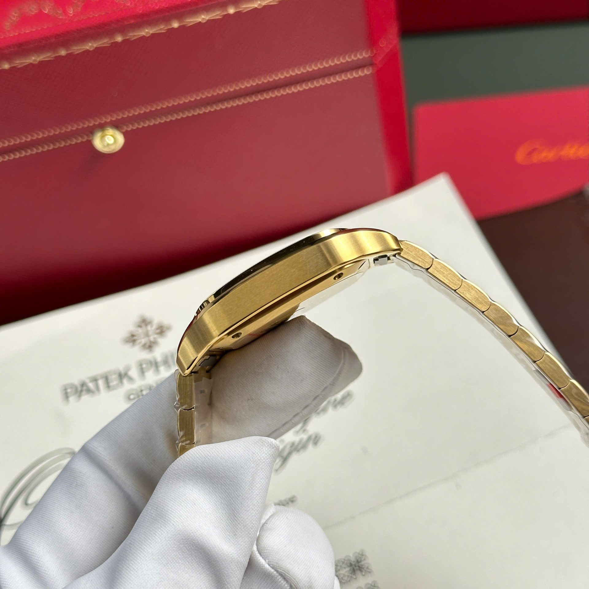 Cartier Santos Womens White Dial Best Replica Watch BV Factory 35.2mm - Top club