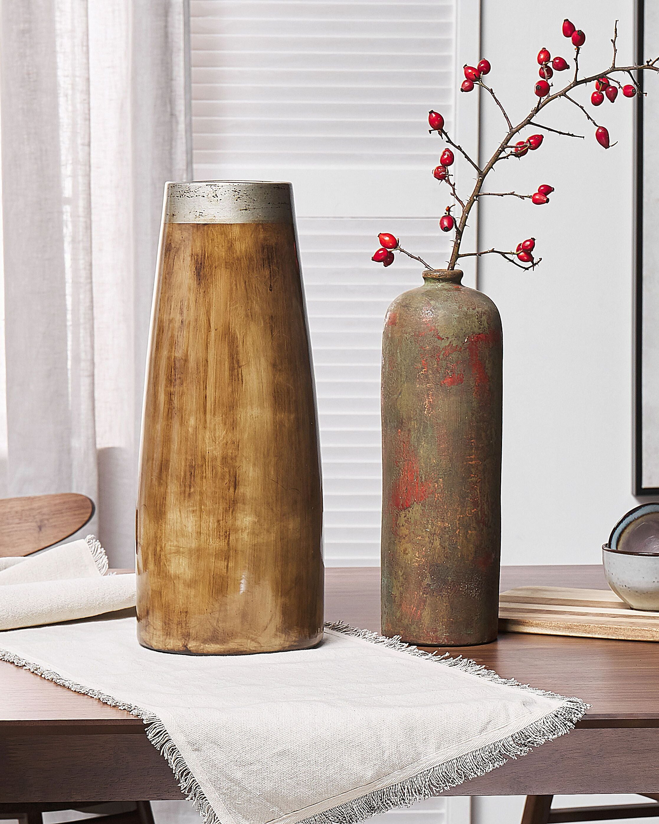 Decorative Vase CYRENE Ceramic 50 cm Dark Brown