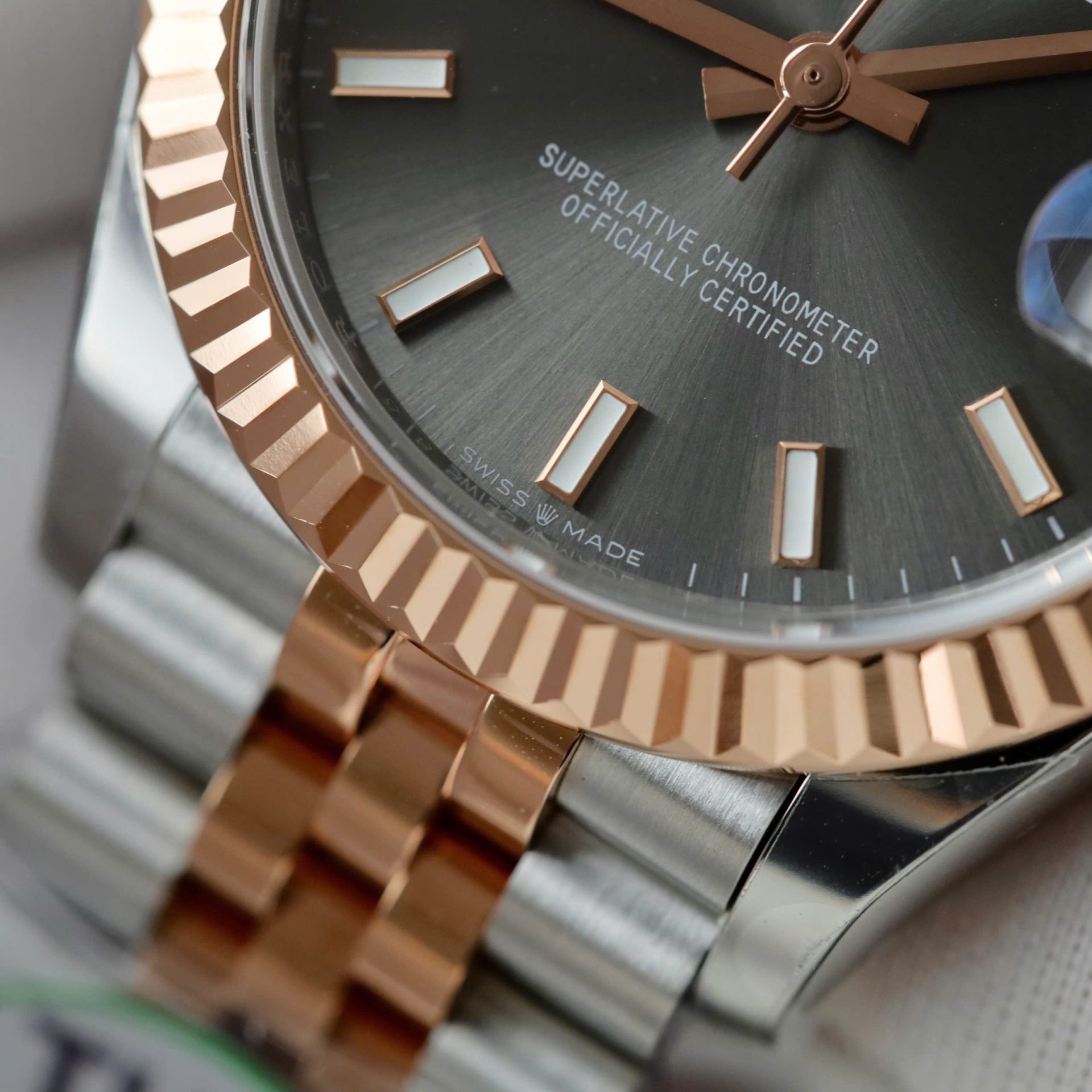 Rolex DateJust Imitation Luxury Watches Gray Dial Jubilee Strap THB Factory 31mm - Top club