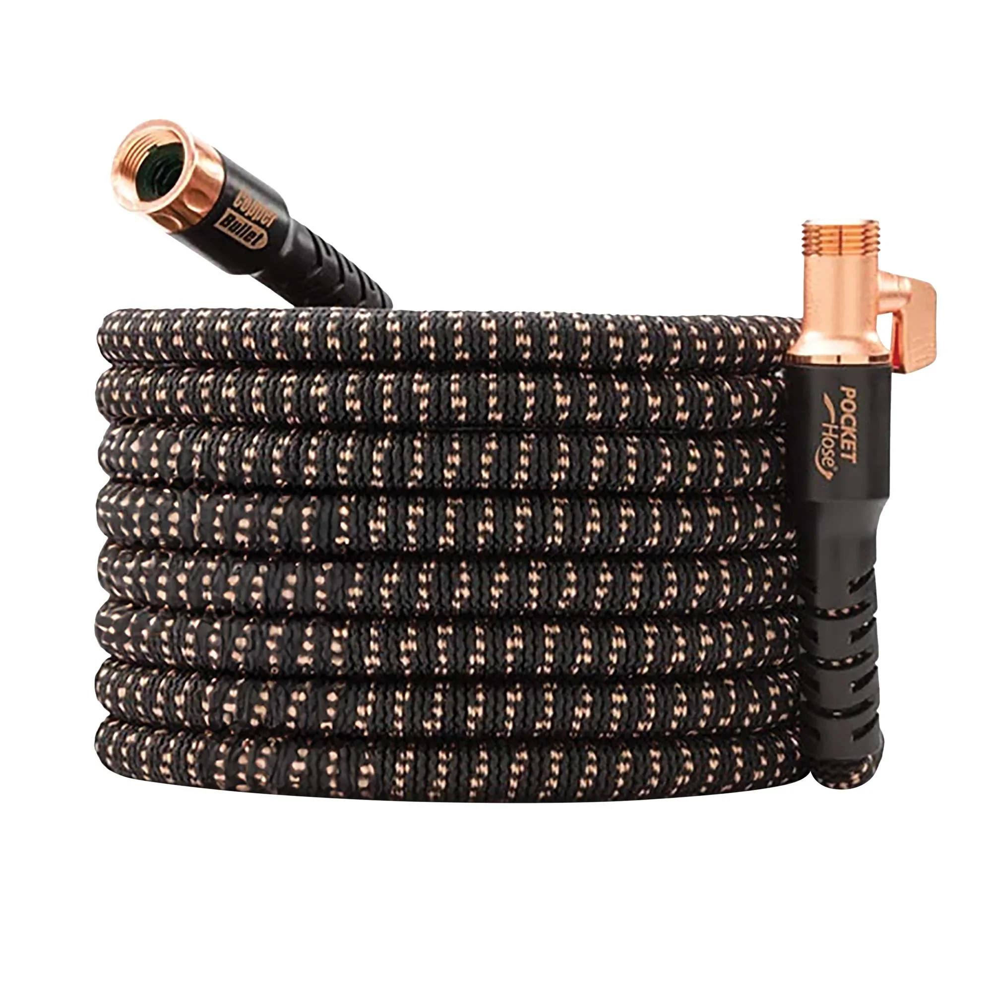 Copper Bullet By Pocket Hose 3/4 inch Ultra-Light 100 ft Expandable Garden Hose With Spray Nozzle - Image 4 Copper Bullet By Pocket Hose 3/4 inch Ultra-Light 100 ft Expandable Garden Hose With Spray Nozzle - Image 4