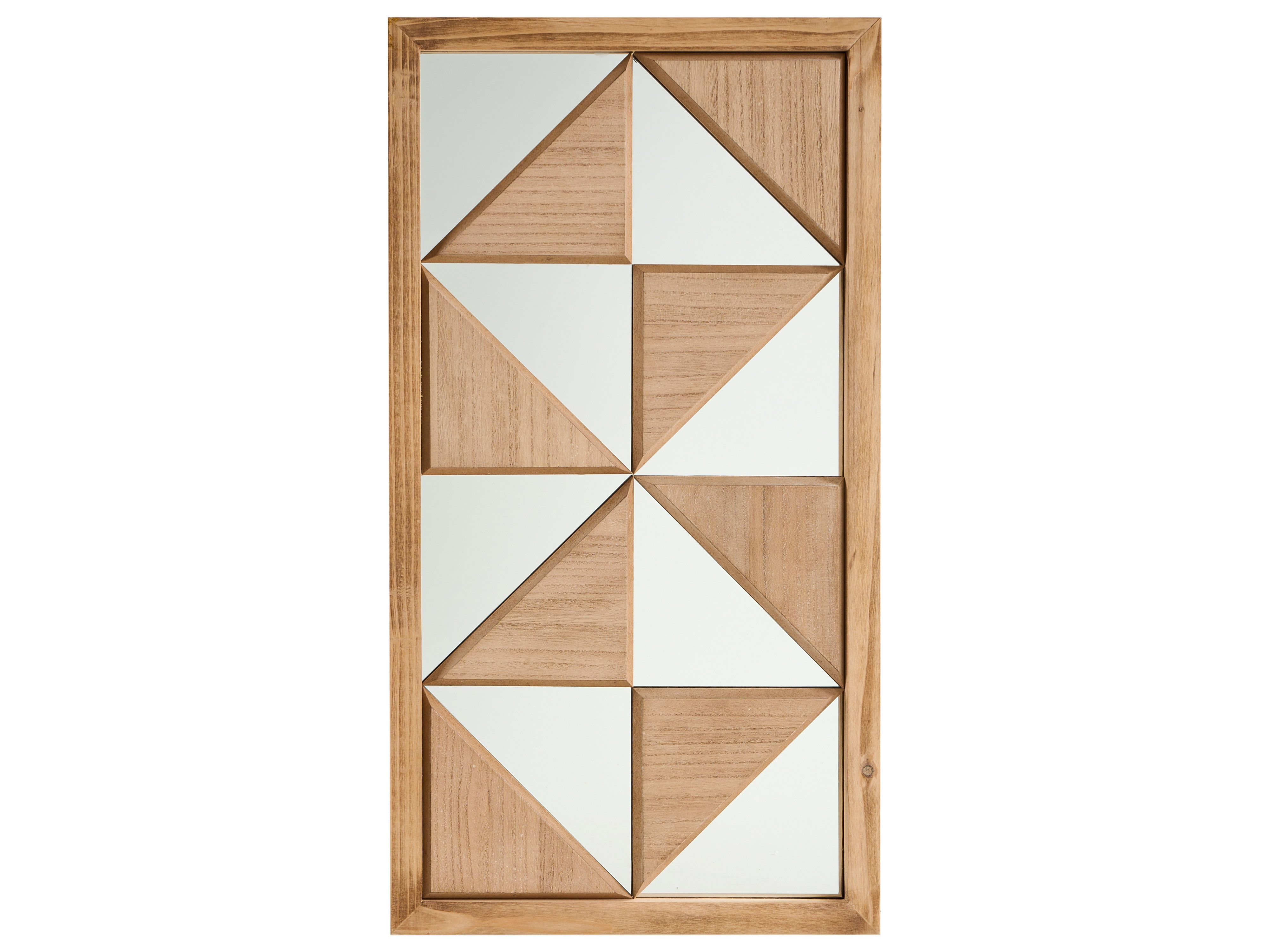 Wall Decor HIESVILLE Fir Wood 75 cm Light Brown