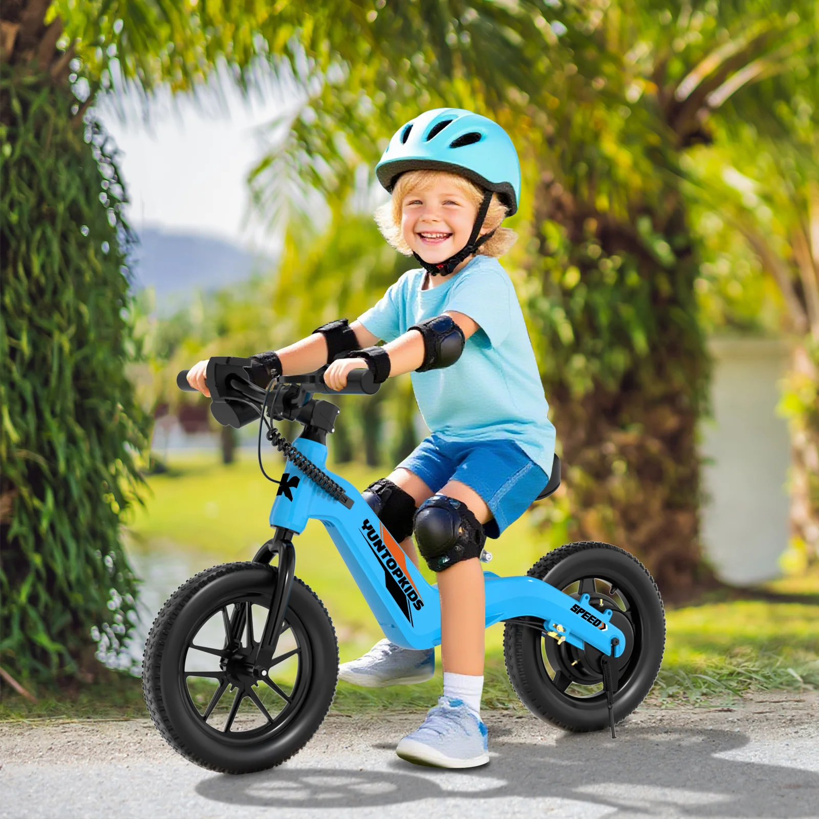 YunTopKids Electric Balance Bike for Kids, 150W Electric Bike for Kids with12 inch Pneumatic Tire, Adjustable Seat, Up to 5.6 Miles Electric Bike for Kids Ages 3-5,Black - Image 21