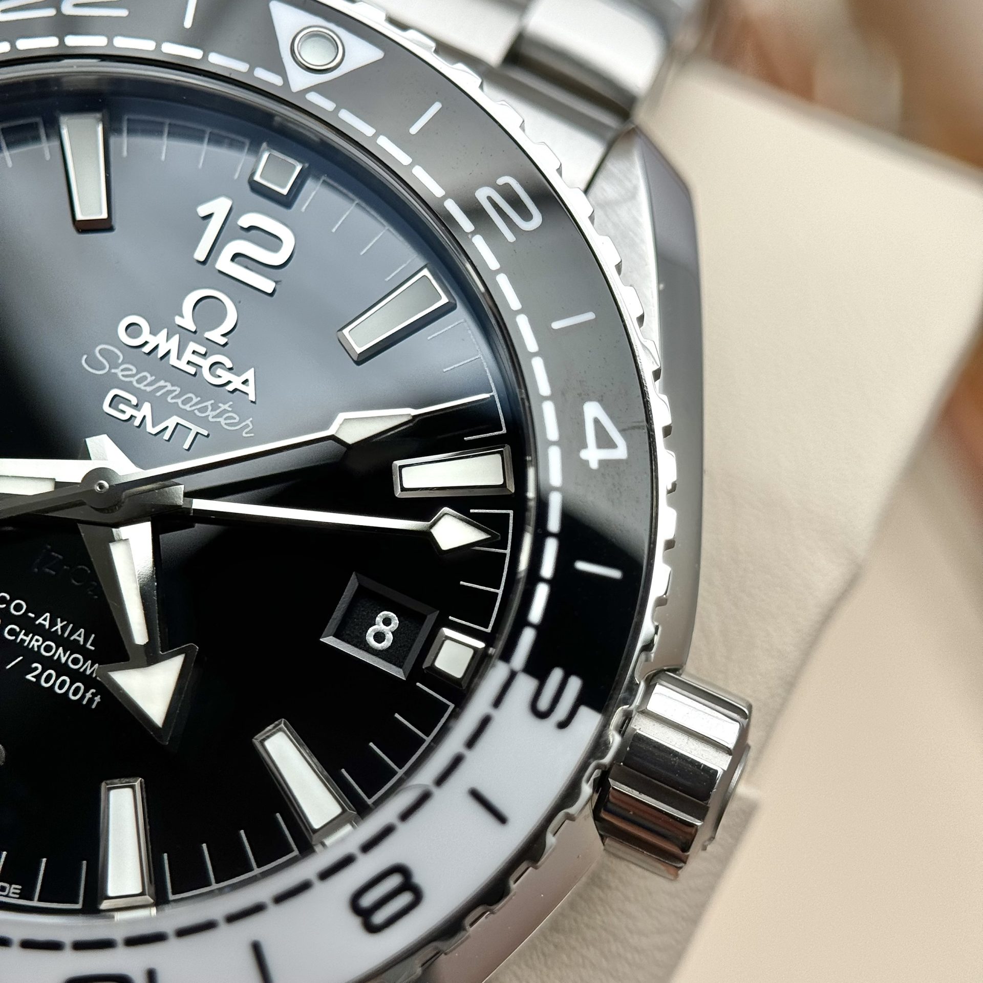Omega Replica 1:1 Watch Seamaster Planet Ocean GMT Black Dial 43.5mm - Top club