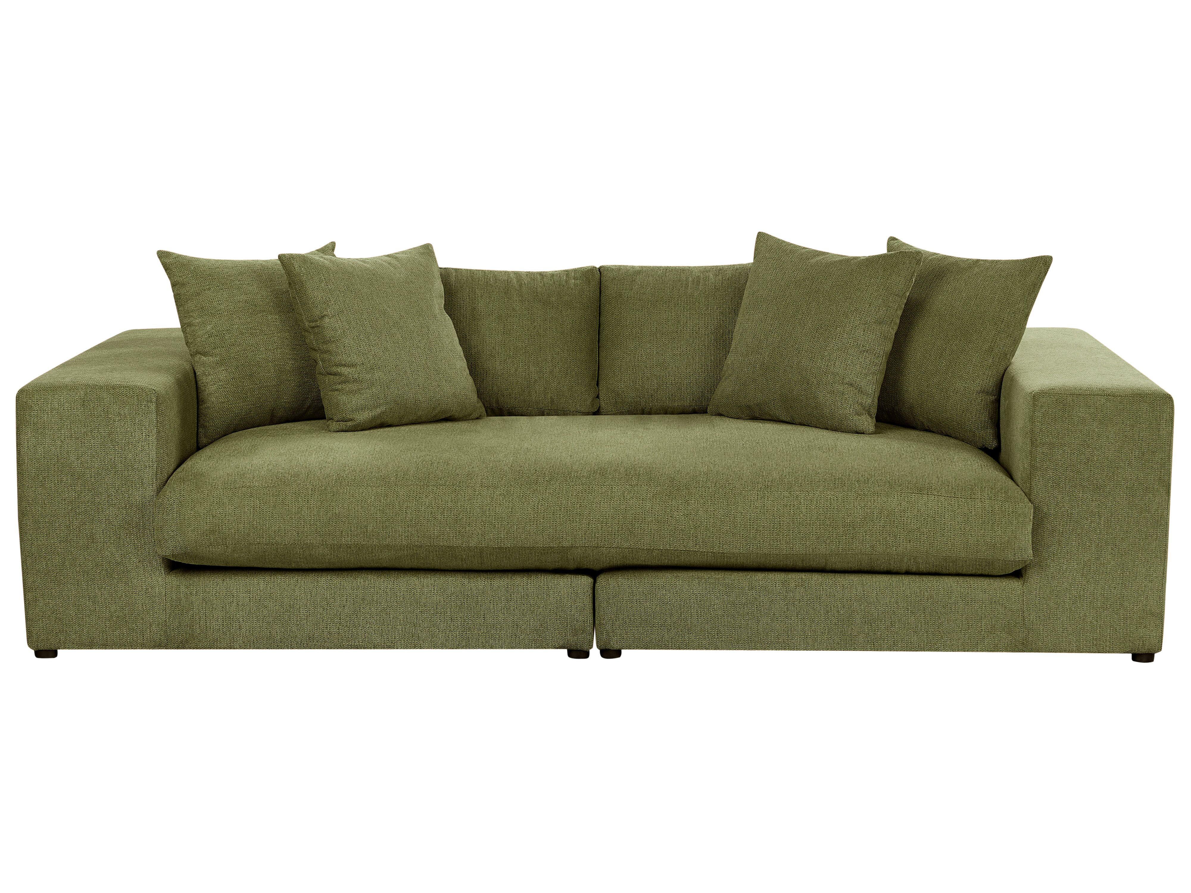 Sofa 3 Seater GLORVIKA Fabric Dark Green