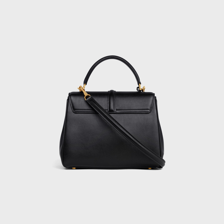 Replicate SMALL 16 BAG IN SATINATED CALFSKIN BLACK(1:1 replica)1:1High-quality replica