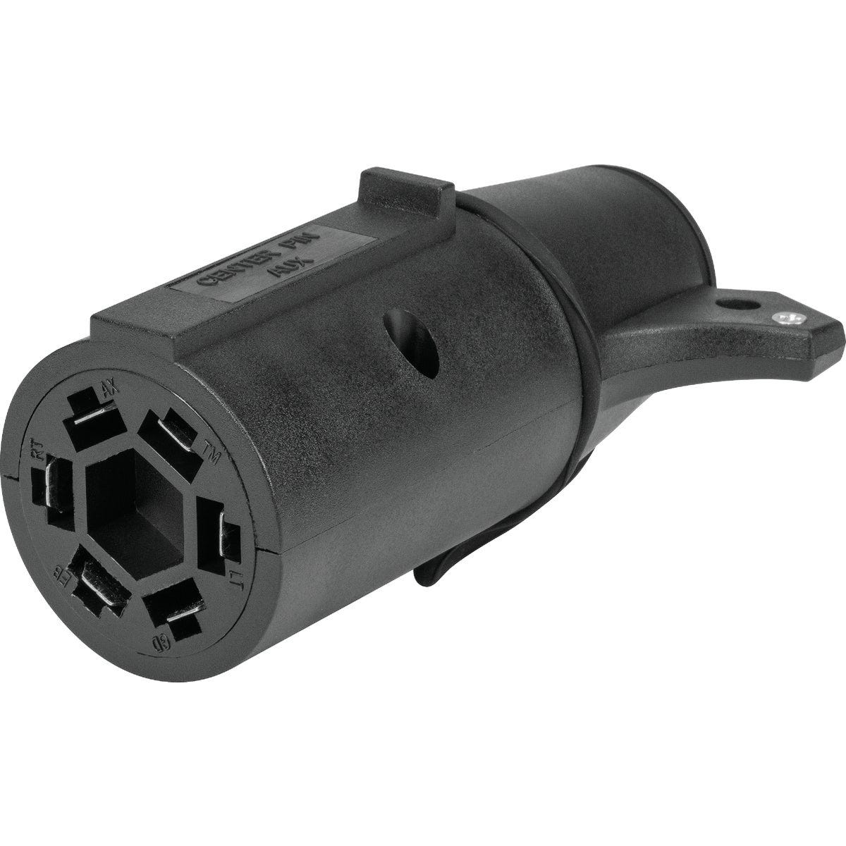 Hopkins Towing Solutions 7-Blade to 6-Pin Center Pin Auxiliary Plug-In Adapter