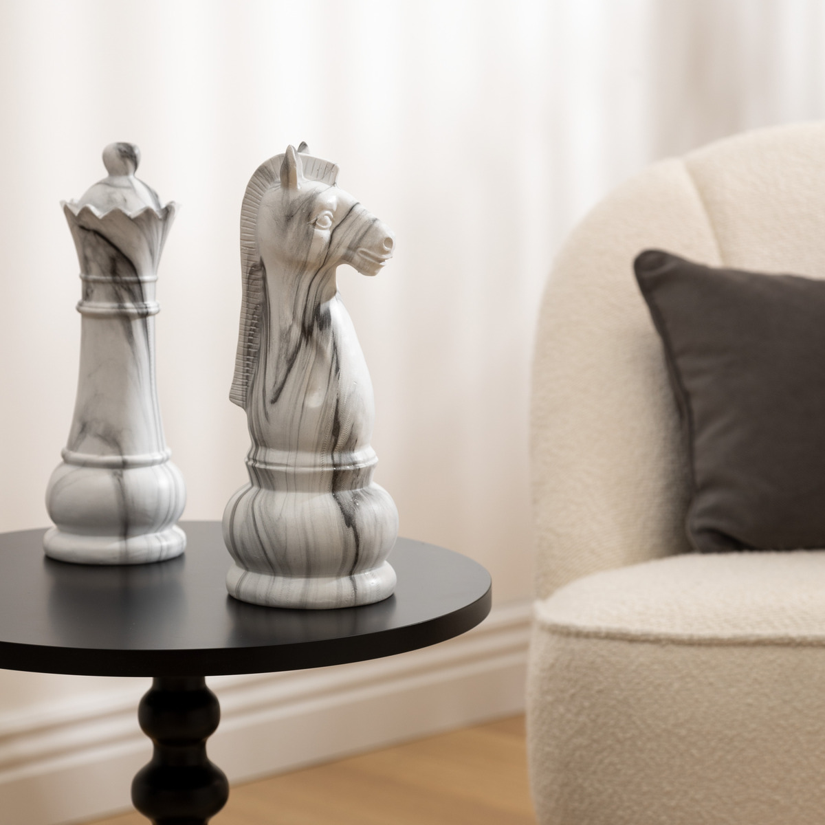 Chess piece decorative "Olen" Gray, H.26.5 cm