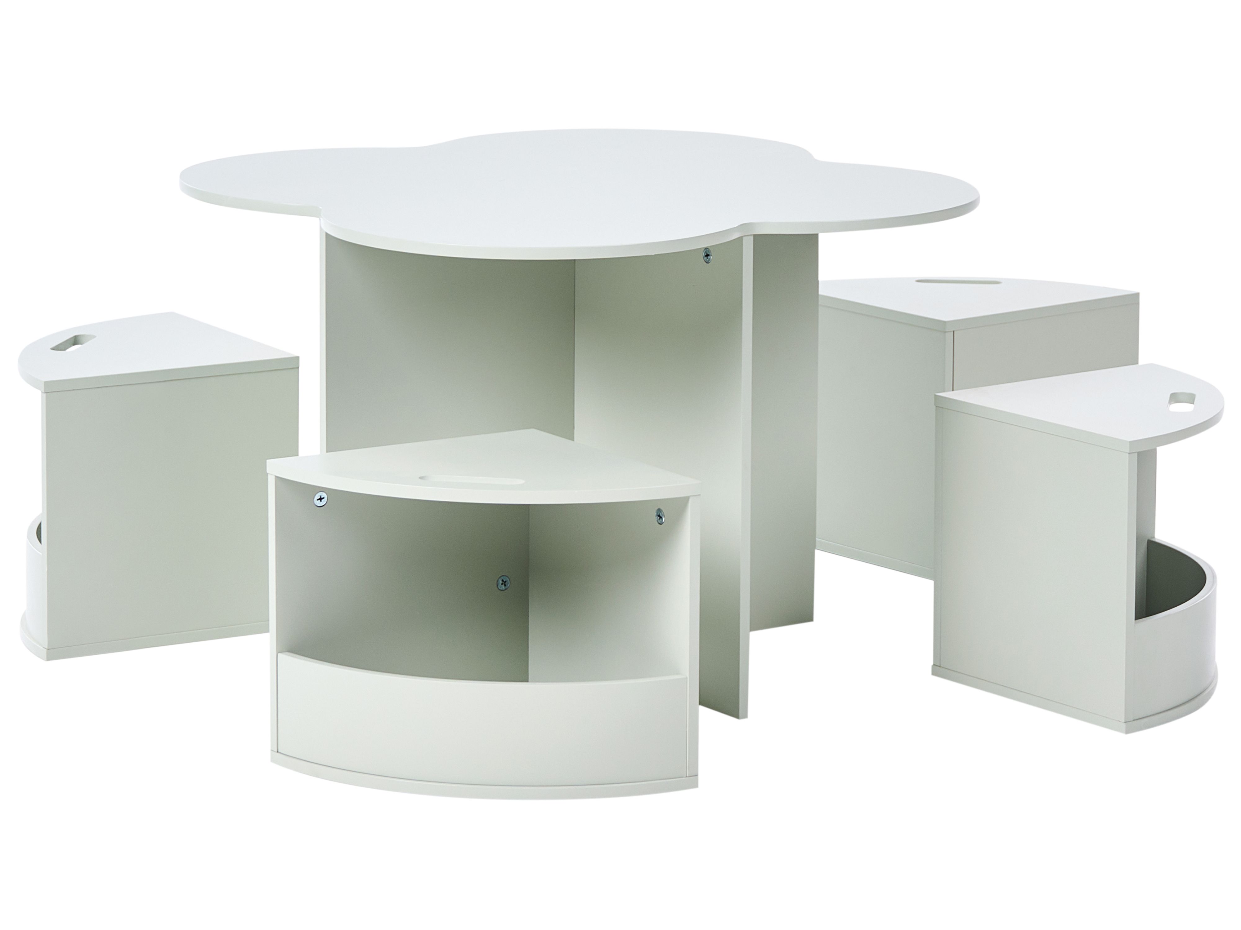 Kids Table with Chairs TIBOO Light Green