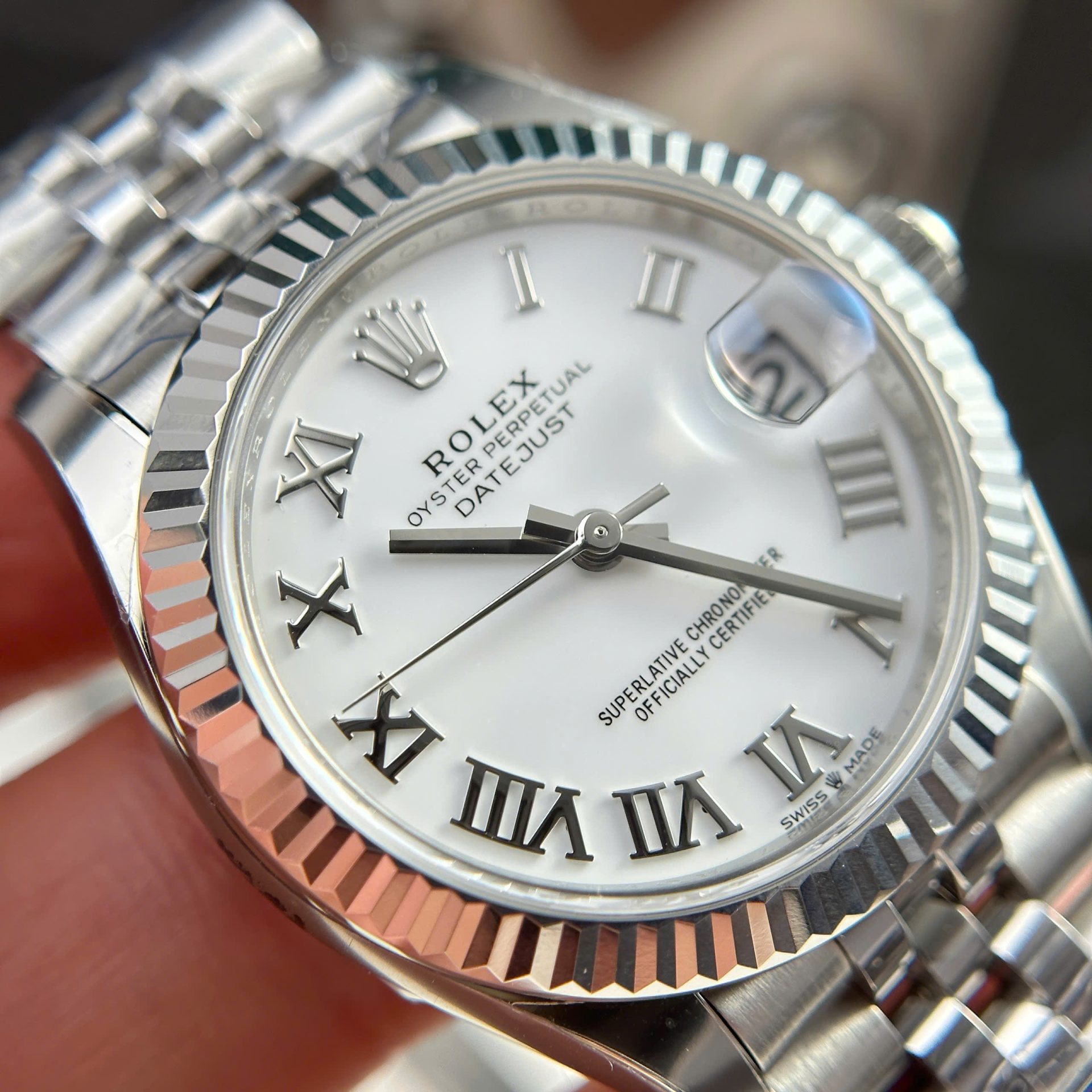 Rolex DateJust Copies Watches Dial White Jubilee Strap THB Factory 31mm - Top club
