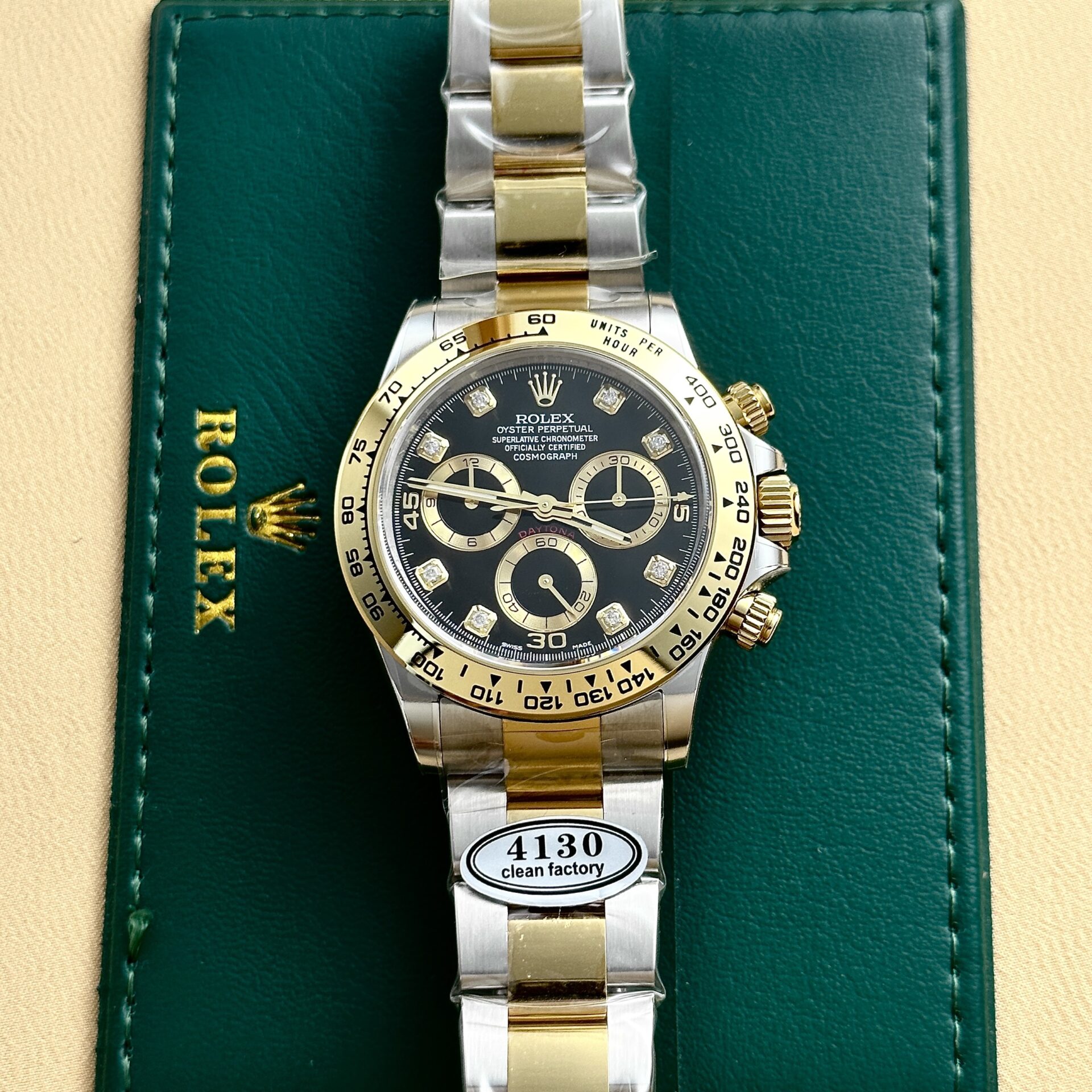 Rolex Replica 1:1 Watch Daytona 126508 Black Dial Demi Strap Factory Clean 40mm - Top club