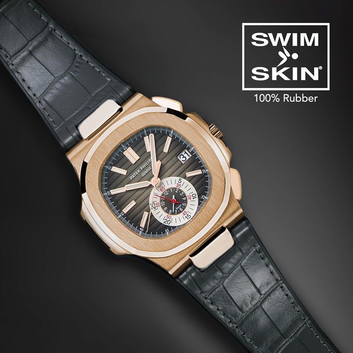Patek Philippe - Rubber B strap for Nautilus 5980 RG - SwimSkin(1:1 replica) - Top club