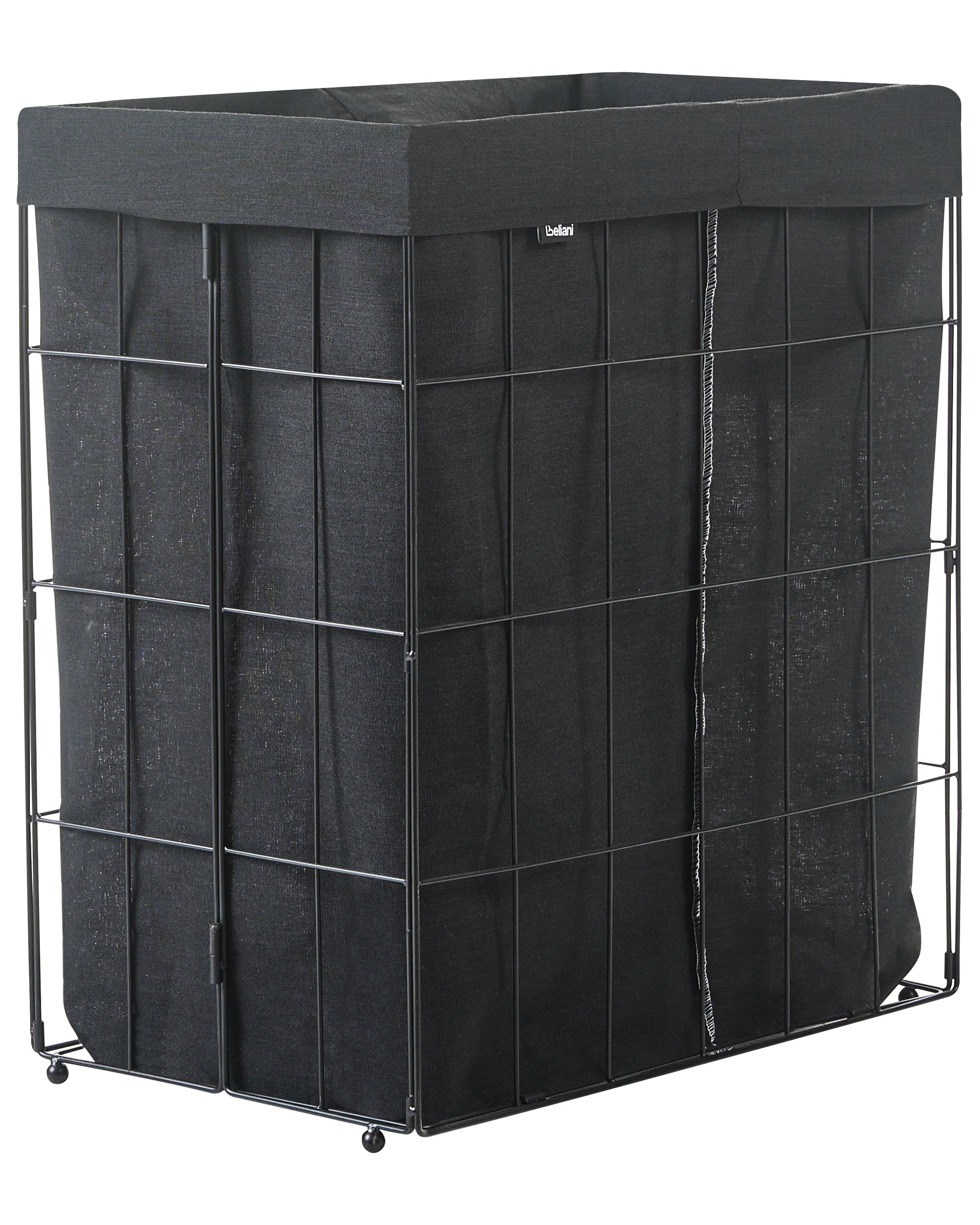 Laundry Basket CULPINA Metal Black 100 L