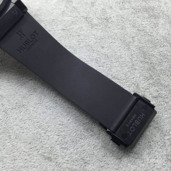 Replica Hublot Big Bang Tourbillon Ceramic Case Black Dial Rubber Strap - Top club