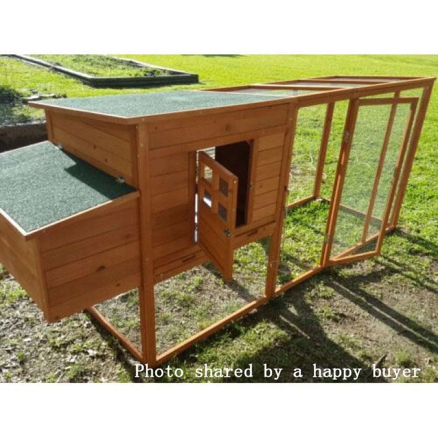 Chicken Coop Large 95" Deluxe Solid wood Hen Chicken Cage House Coop Huge with Run nesting box - Image 7