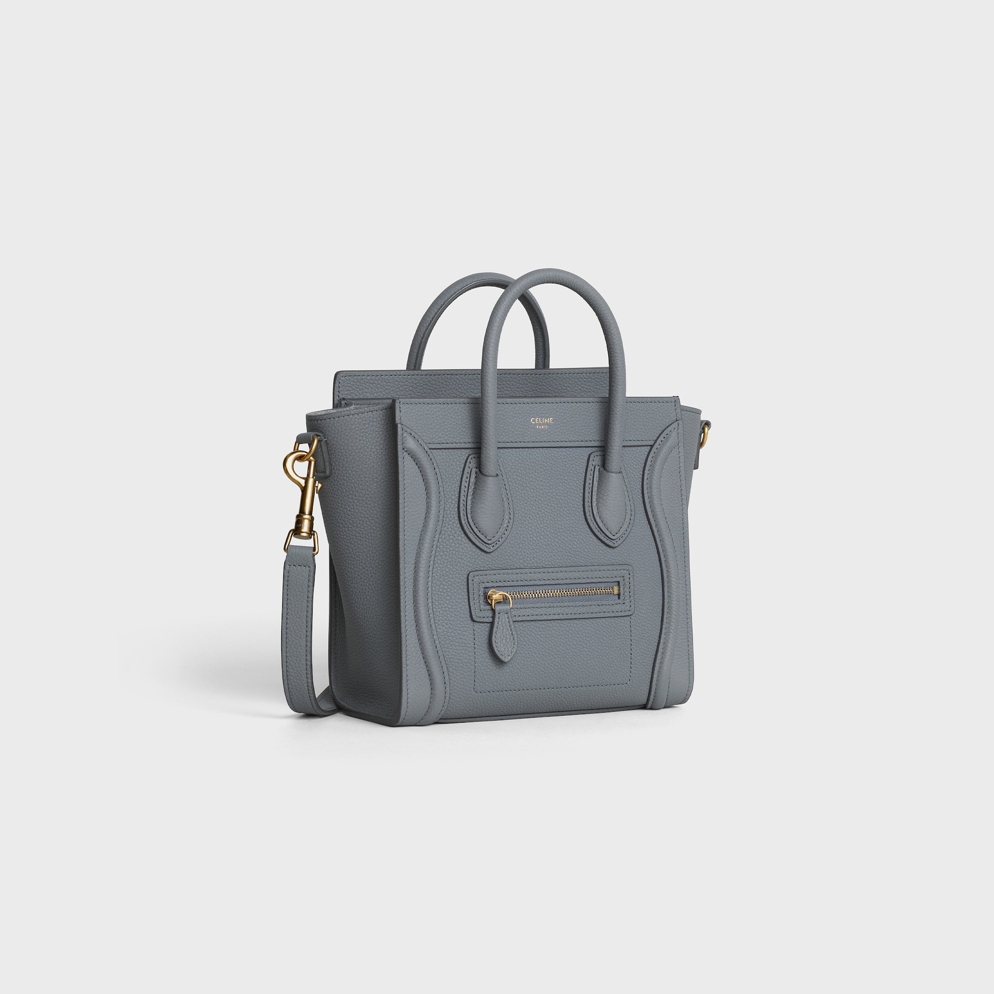 Replicate NANO LUGGAGE BAG IN BABY DRUNMED CALFSKIN KOHL(1:1 replica)
