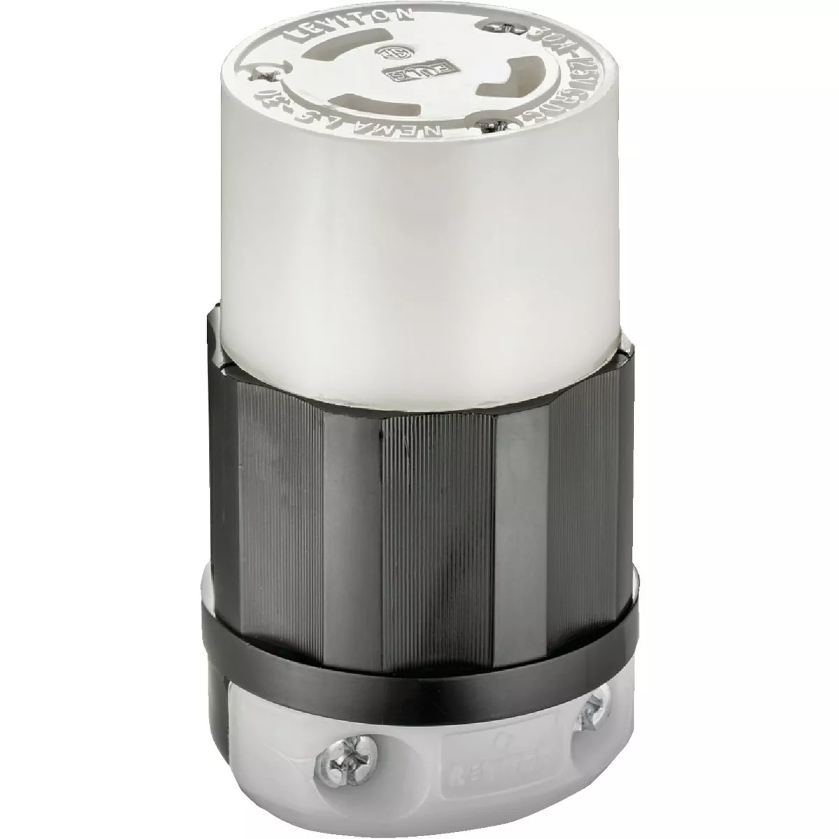 Leviton 30A 125V 3-Wire 2-Pole Industrial Grade L5-30R Locking Cord Connector