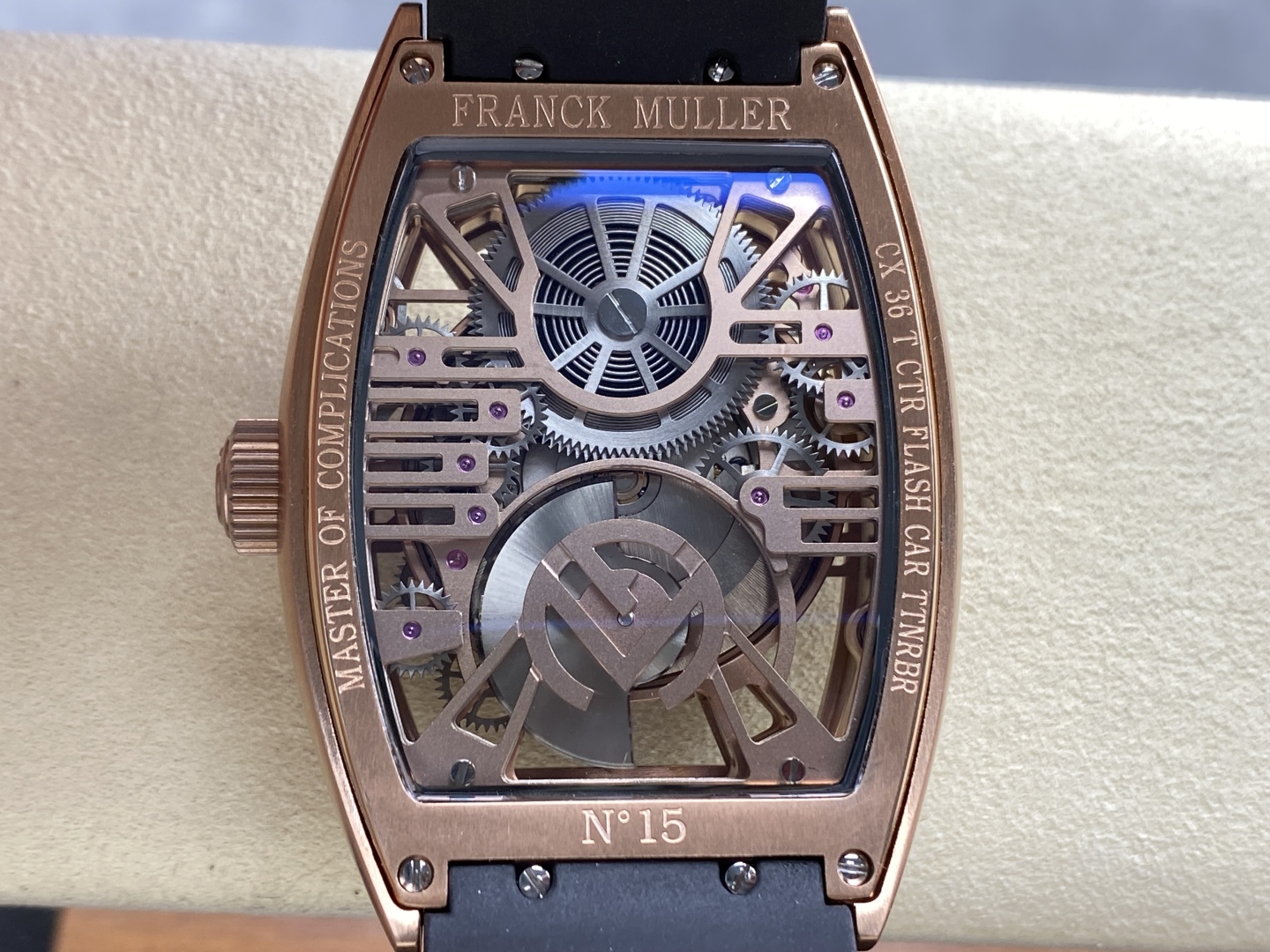 Franck Muller Curvex CX Grand Central Tourbillon Skeleton High End Watch Replicas Men s 36x53mm - Top club
