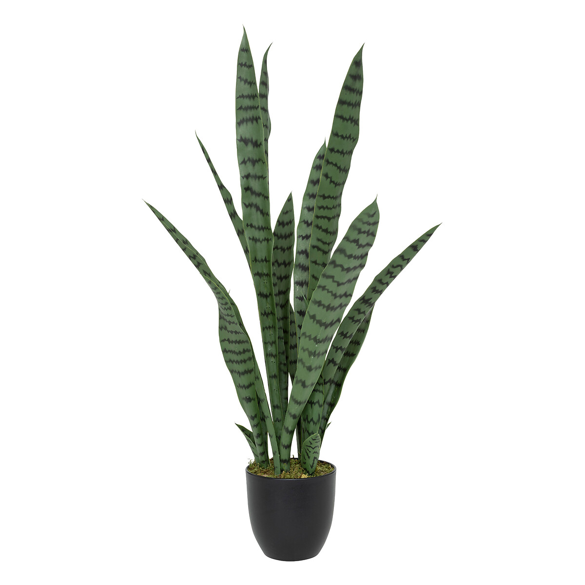 Sansevieria artificial plant "Toby" Black pot, H.90 cm