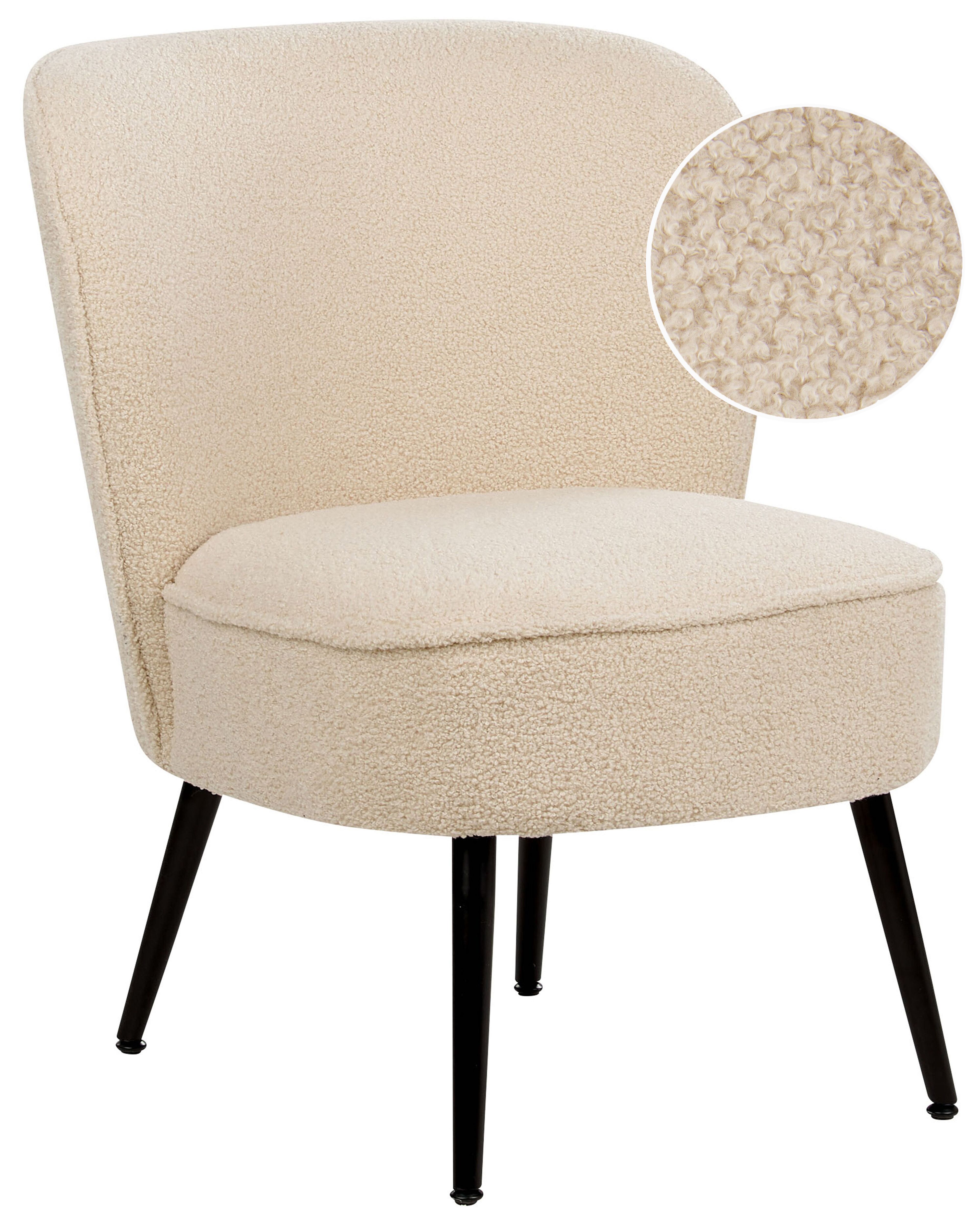 Armchair VOSS Boucle Light Beige