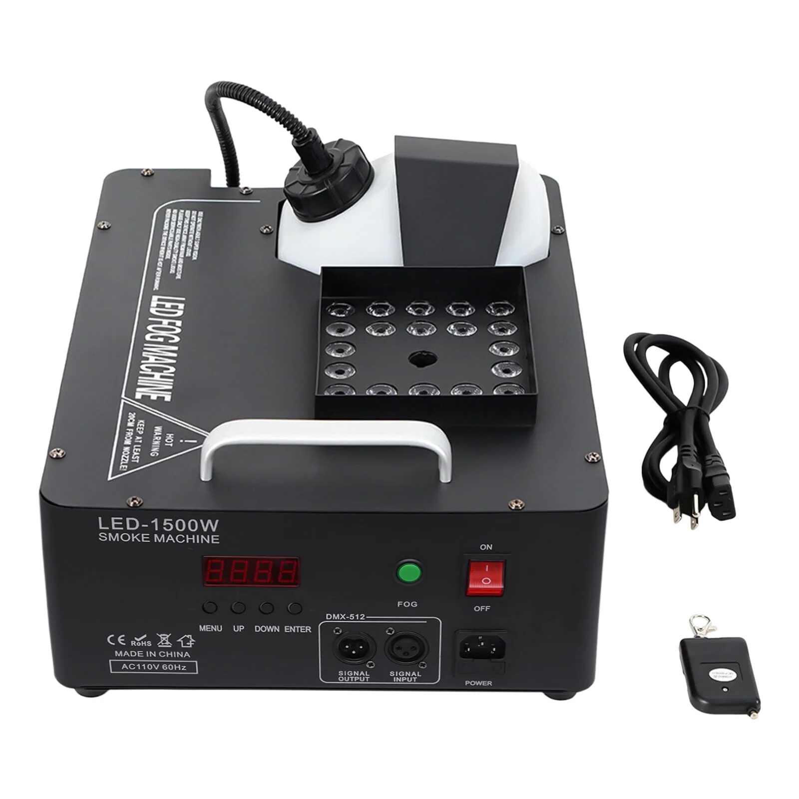 1500W Smoke Fog LED RGB DMX Vertical Spray Stage Light Fogger Effects Machine - Image 3 1500W Smoke Fog LED RGB DMX Vertical Spray Stage Light Fogger Effects Machine - Image 3