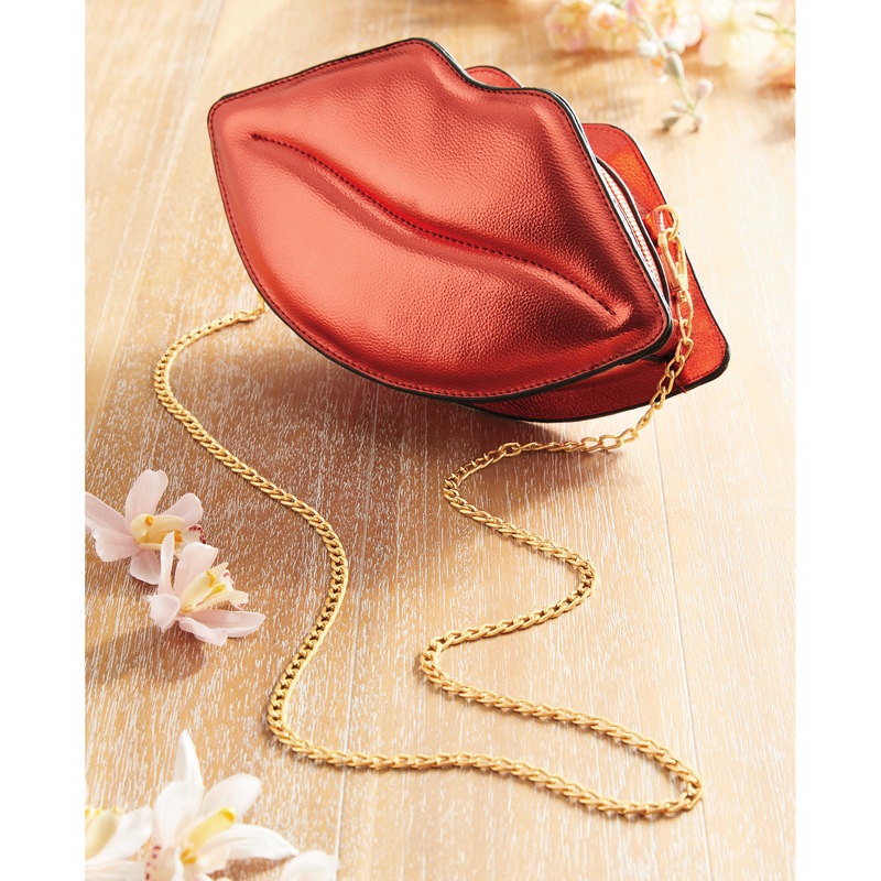 Red Lip Bag - MIDNIGHT VELVET CATALOG