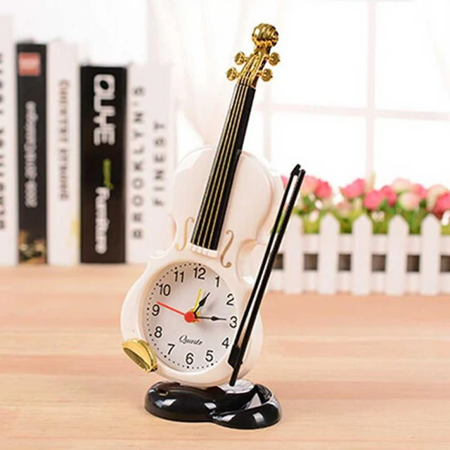 Music Creative Instrument Table Alarm Clock