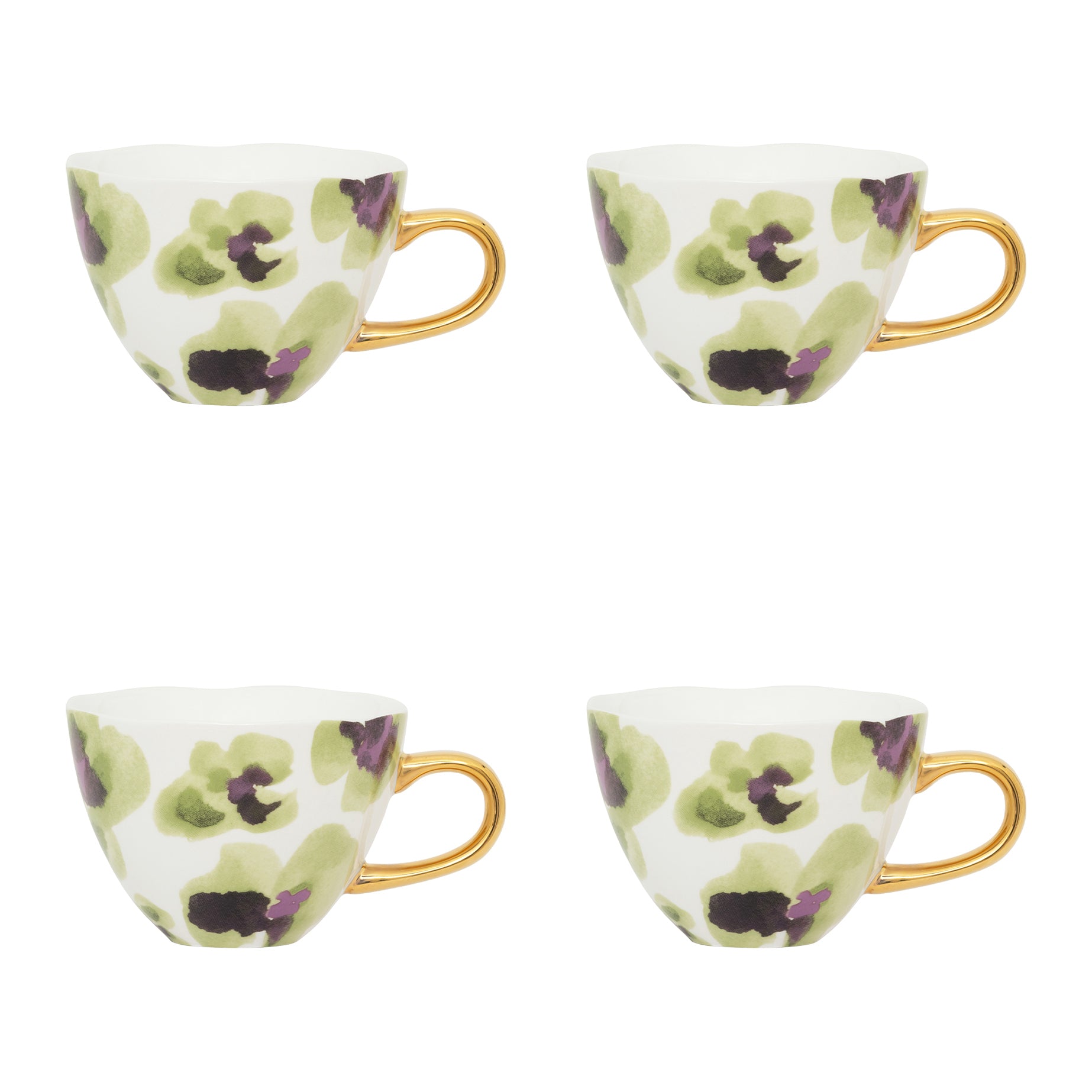 Urban Nature Culture Good Morning Cappuccino / Theekop - Violet - 4 st