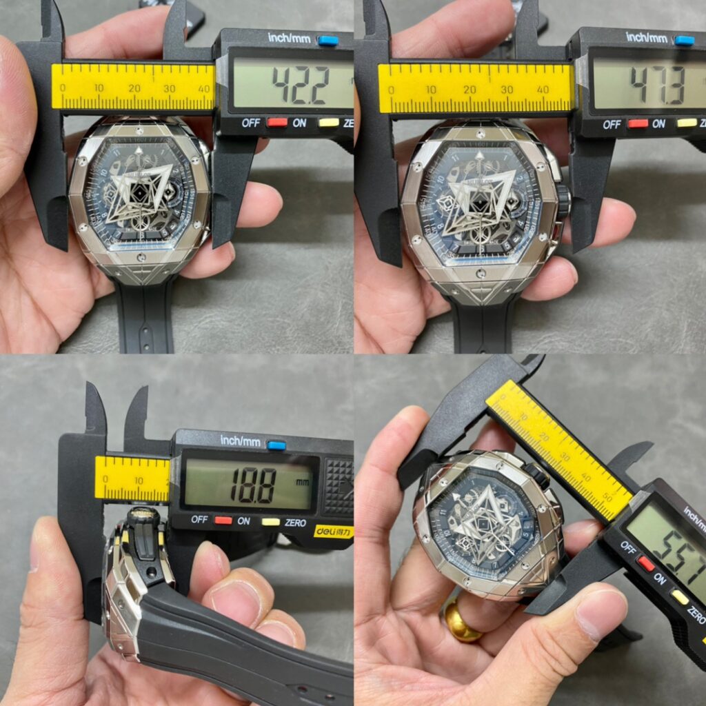Hublot Replica Watch Spirit Of Big Bang Sang Bleu Rubber Strap 42.2mm - Top club