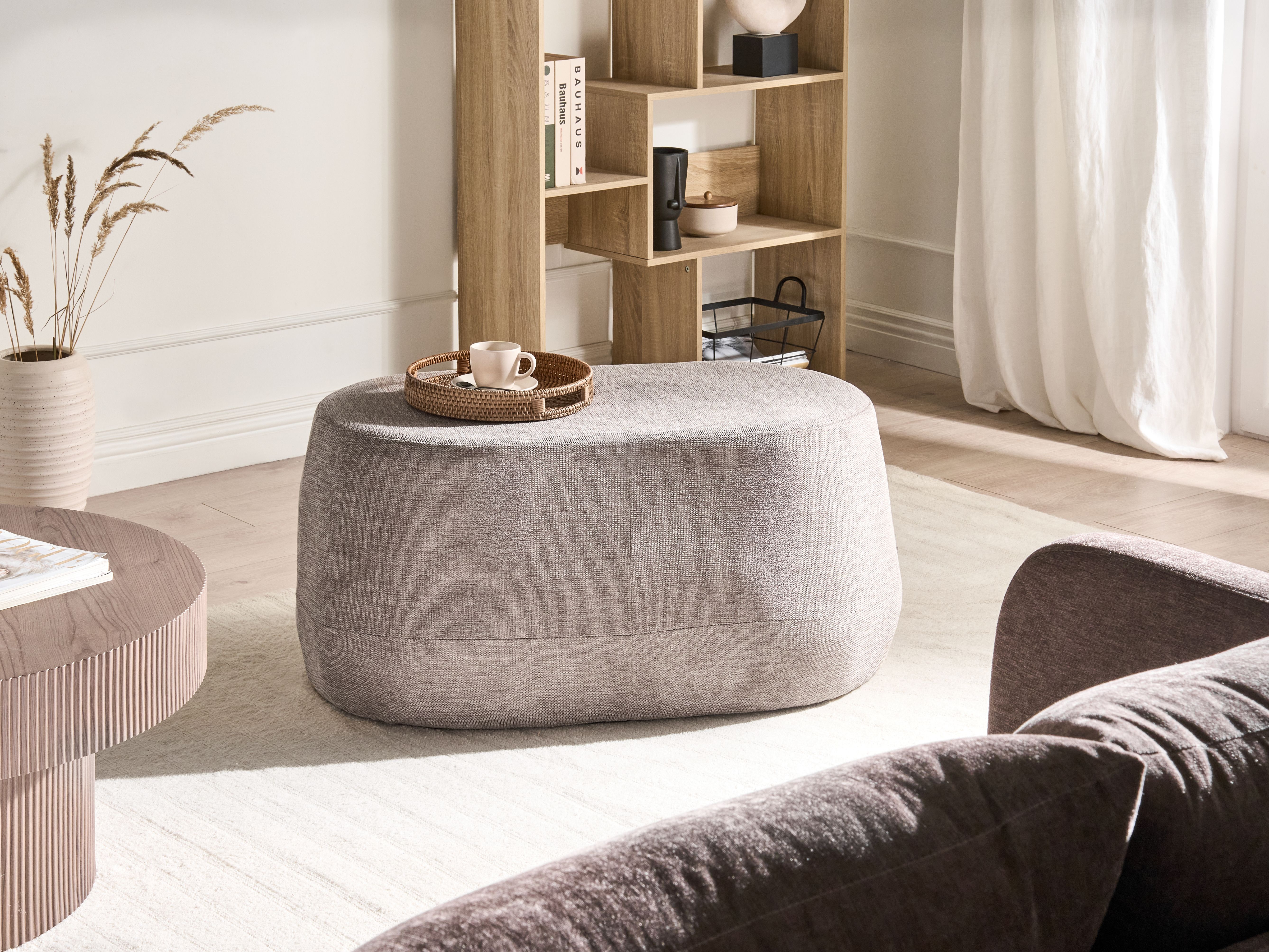Upholstered Bench ASHTON Taupe