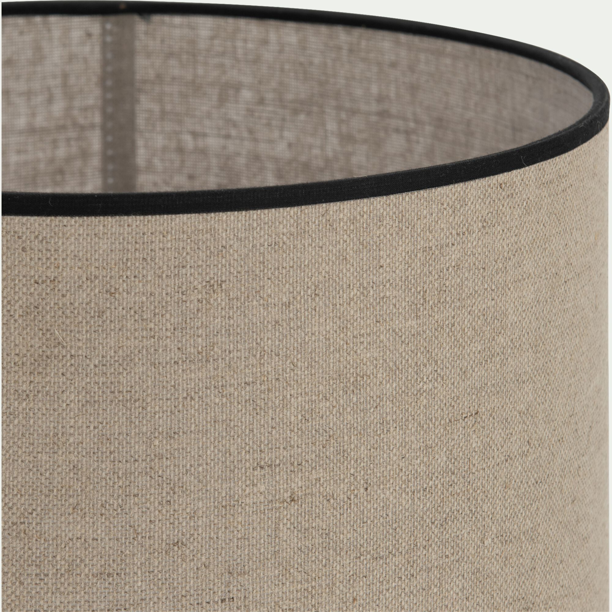 FURIKO - Abat-jour cylindrique en lin D32cm - naturel
