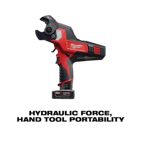 M12 12V Lithium-Ion Cordless 600 MCM Cable Cutter Kit with One 3.0Ah Battery, Charger and Hard Case - Image 3