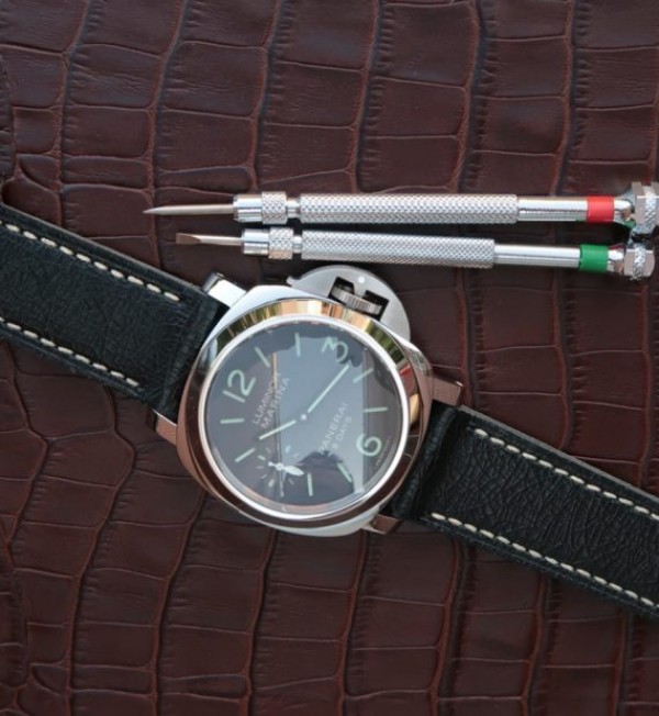 Replica Panerai XF PAM510 Black Distressed Calfskin Strap P5000 - Top club