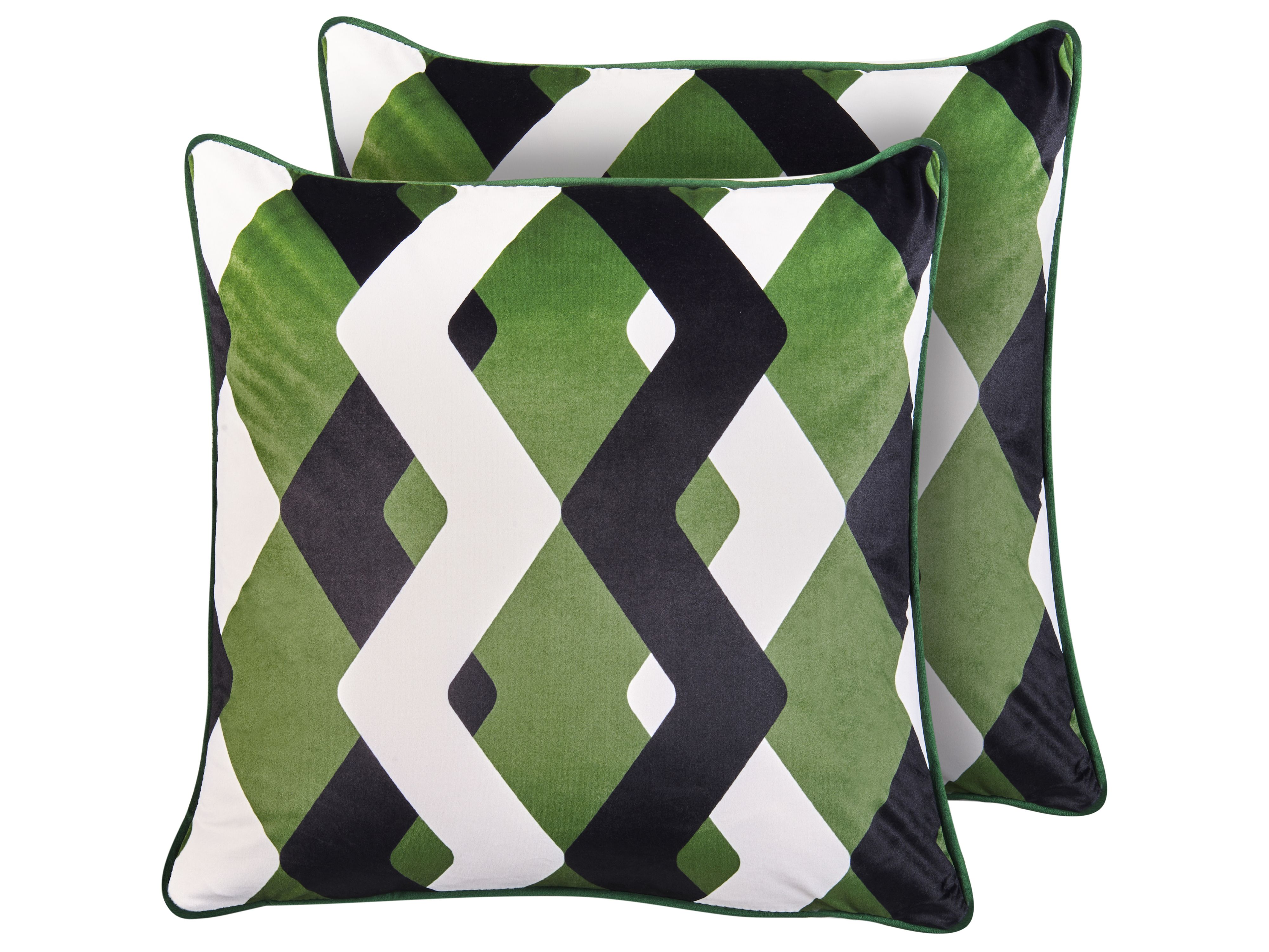 Set of 2 Outdoor Cushions SWAY Geometric Pattern 45 x 45 cm Multicolour