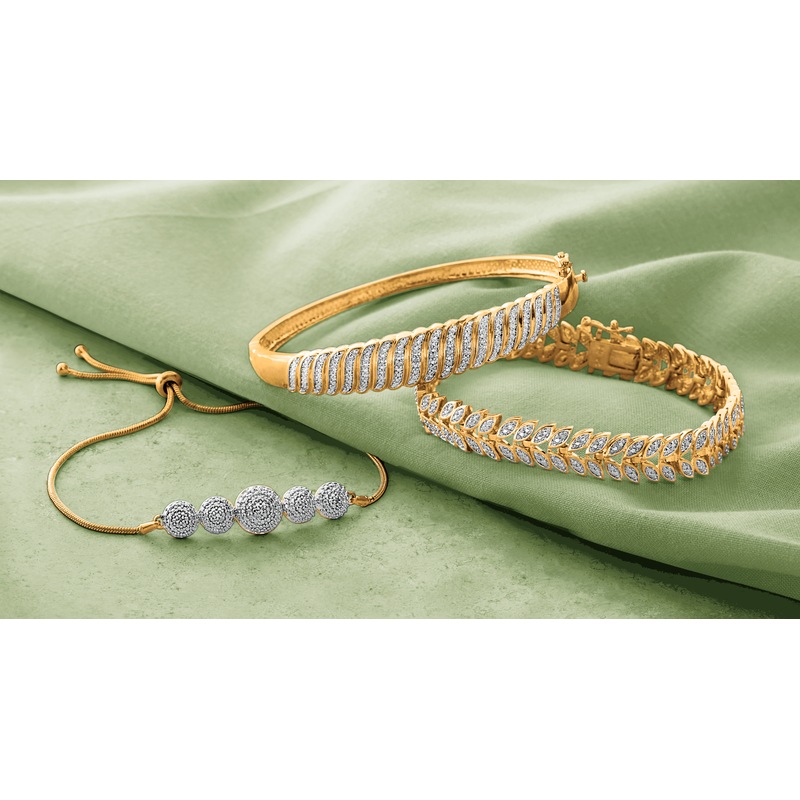 3-Piece Diamond Bracelet Set - MIDNIGHT VELVET CATALOG