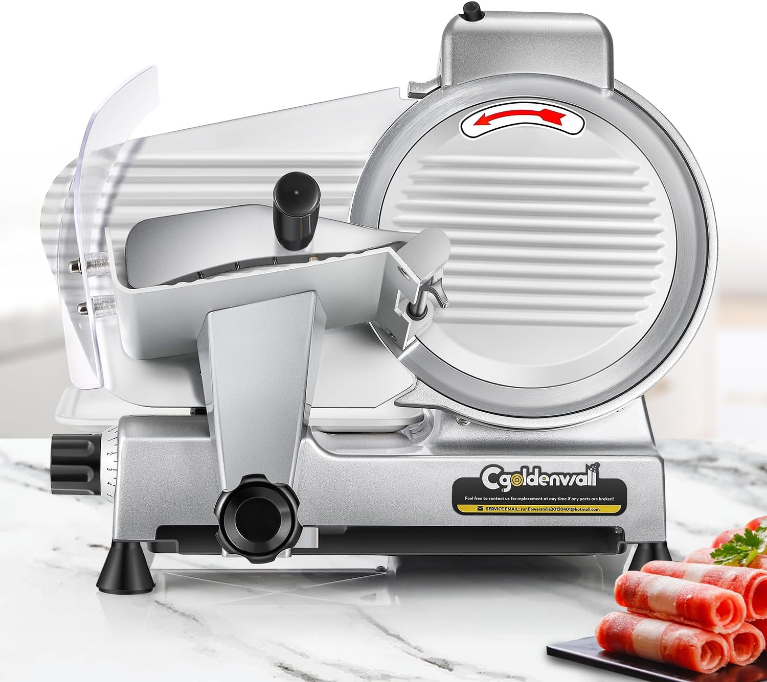 CGOLDENWALL Meat Slicer Machine, 10