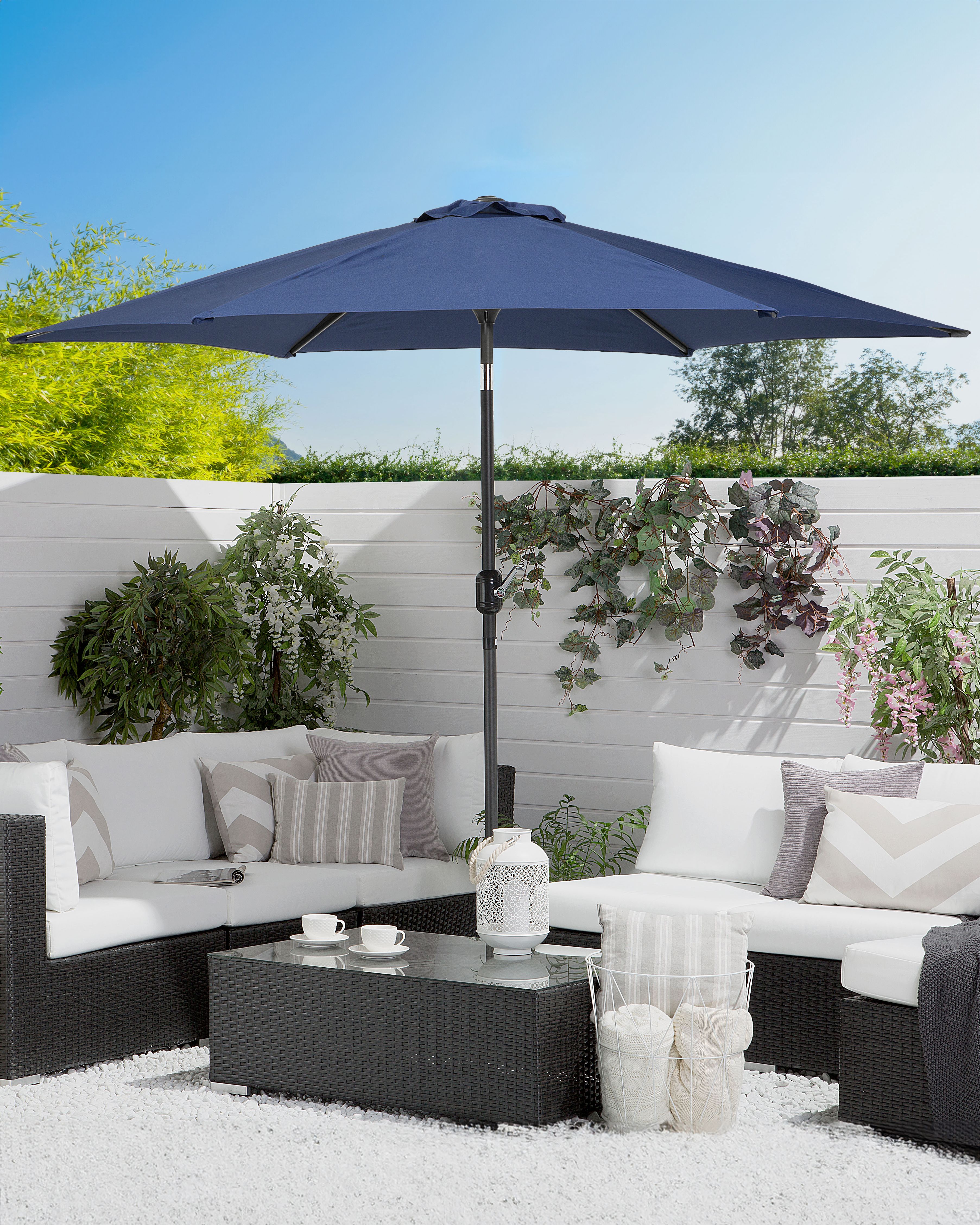 Market Parasol 270 cm VARESE Navy Blue