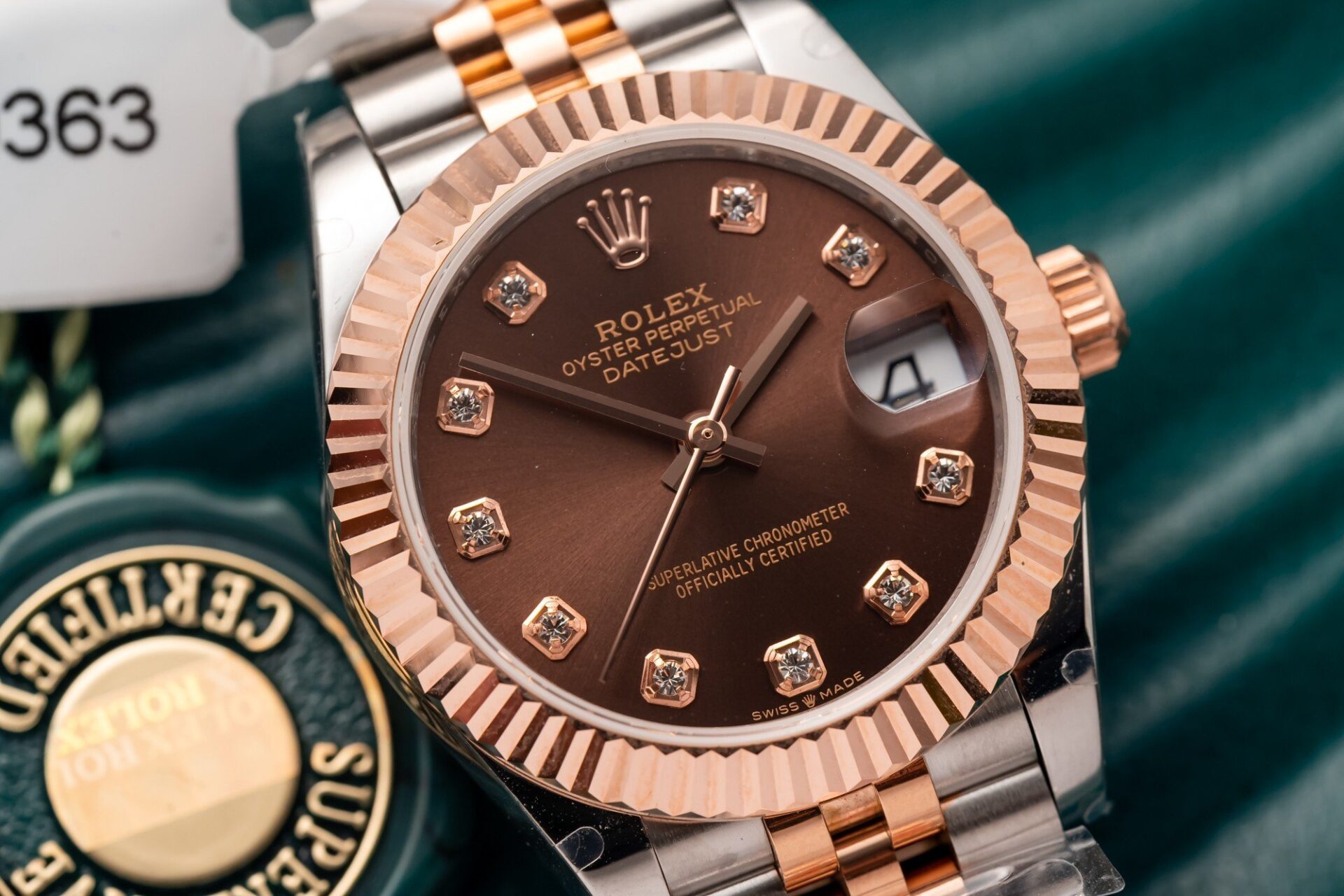 Rolex Best Replica Watch DateJust Gold Wrapped Chocolate Dial 31mm - Elite Watch Atelier
