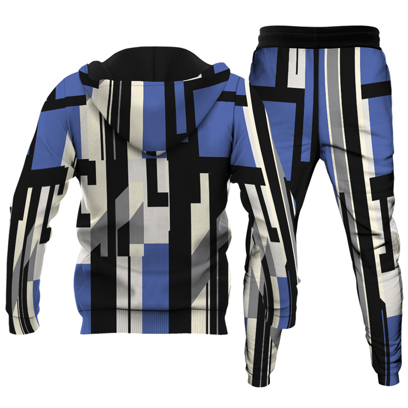 Men's Personalized Printed Hoodie Set 020