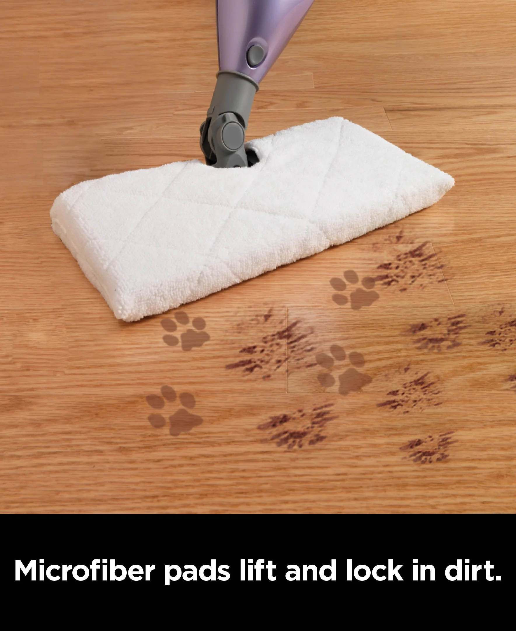 Shark S3501 Steam Pocket Mop, With 2 Washable Pads, Easy Maneuvering, Quick Drying, Soft-Grip Handle and Powerful Steam - Image 4