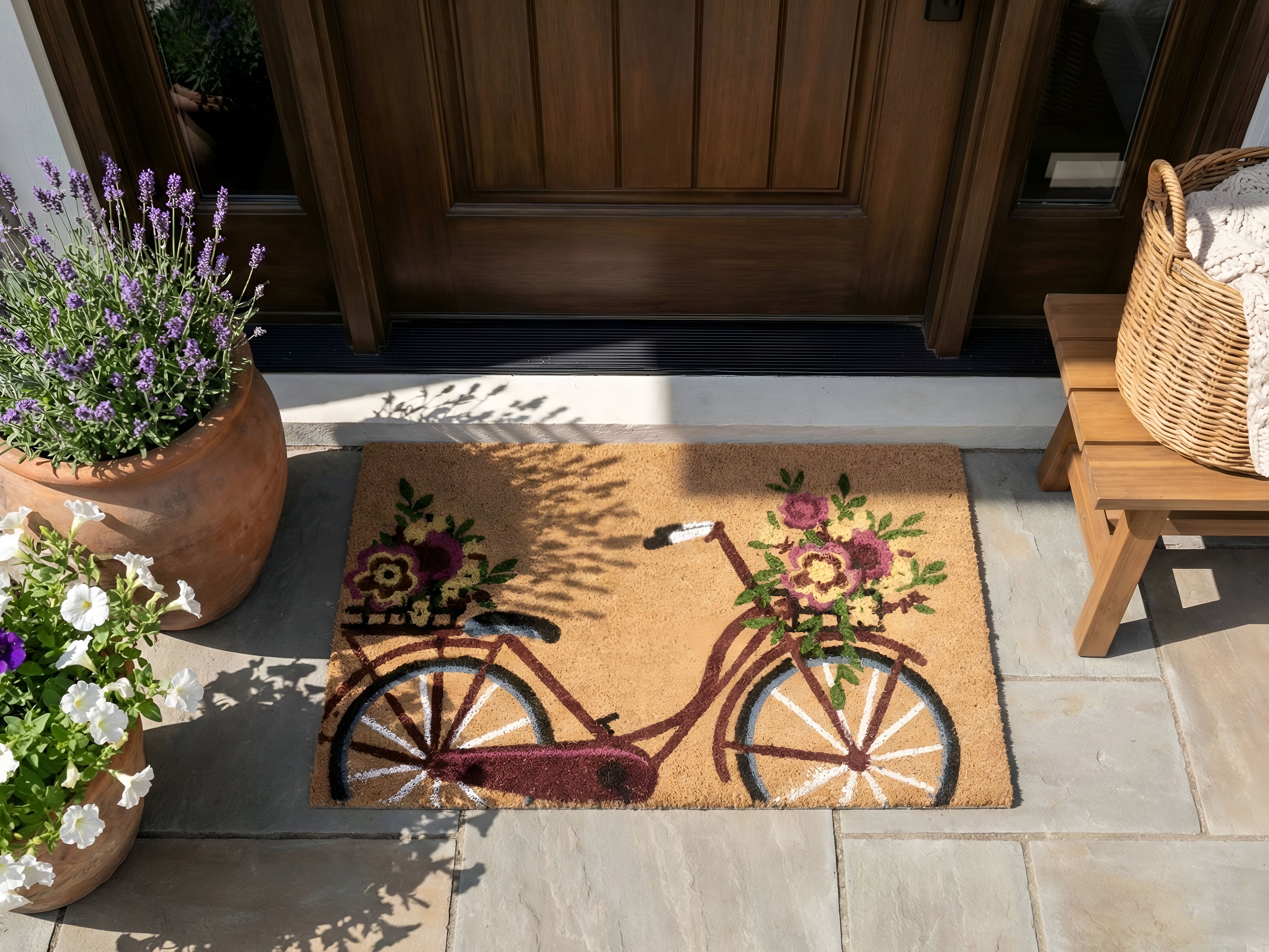 Doormat AVAK Natural 50 x 80 cm Bike Coir
