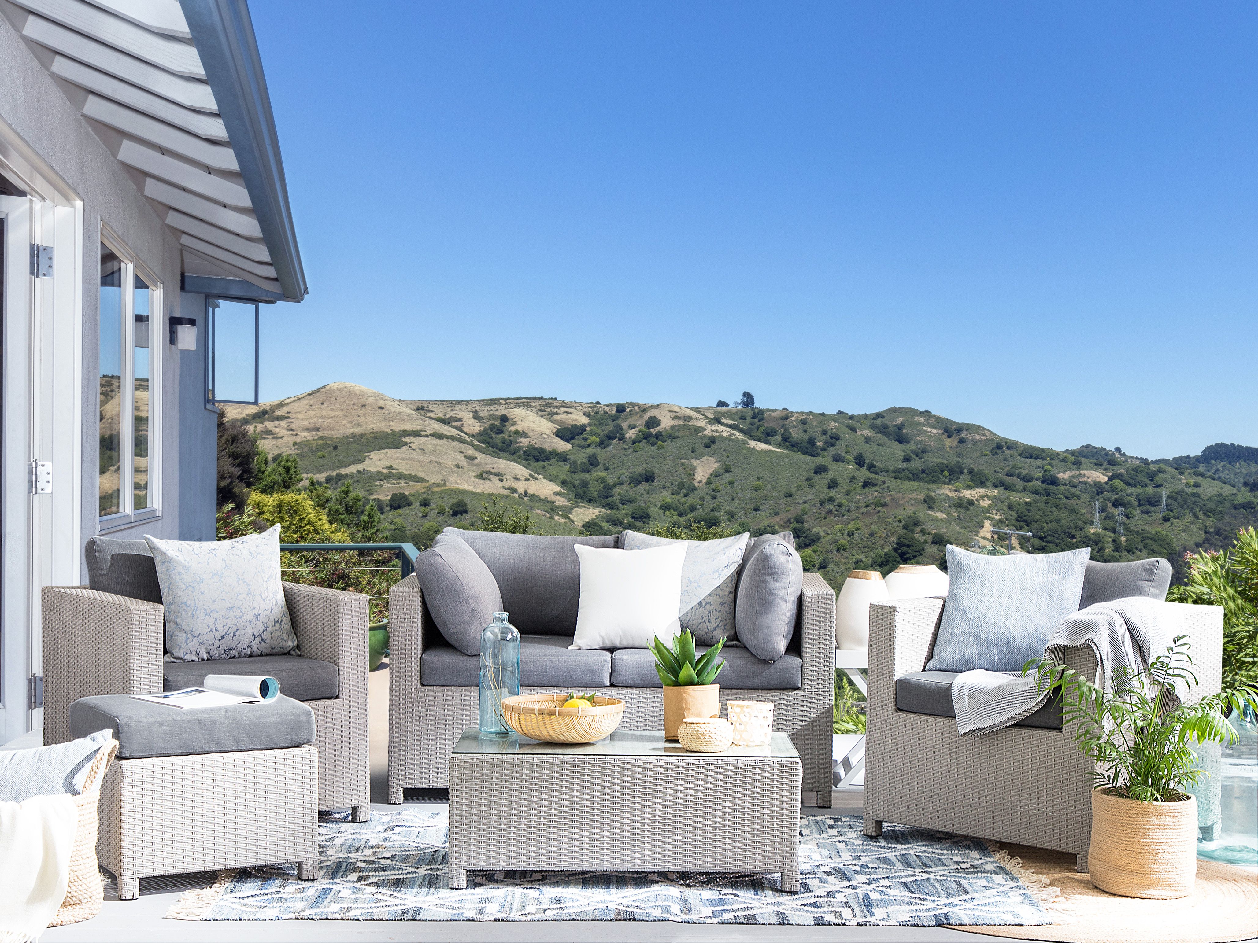 Outdoor Cushion Cover Set MILANO Grey