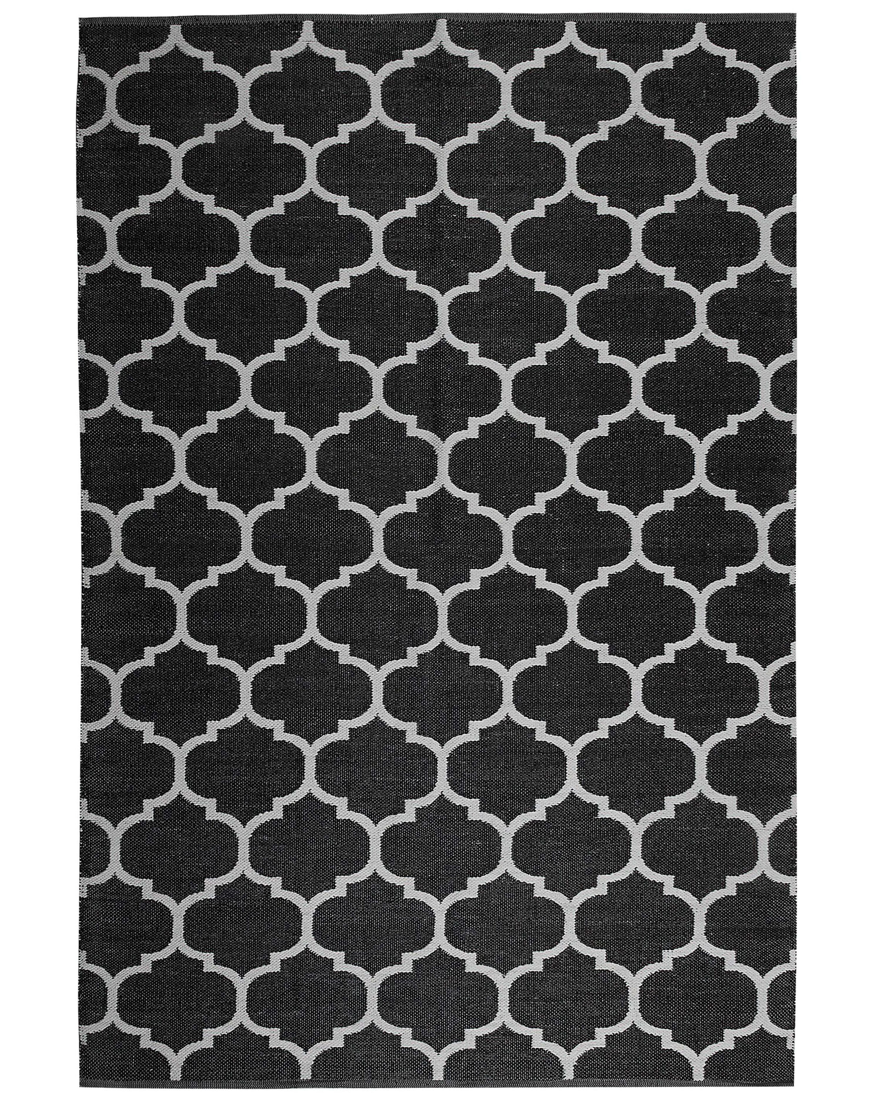 Outdoor Rug ALADANA Black/ White 160 x 230 cm Reversible