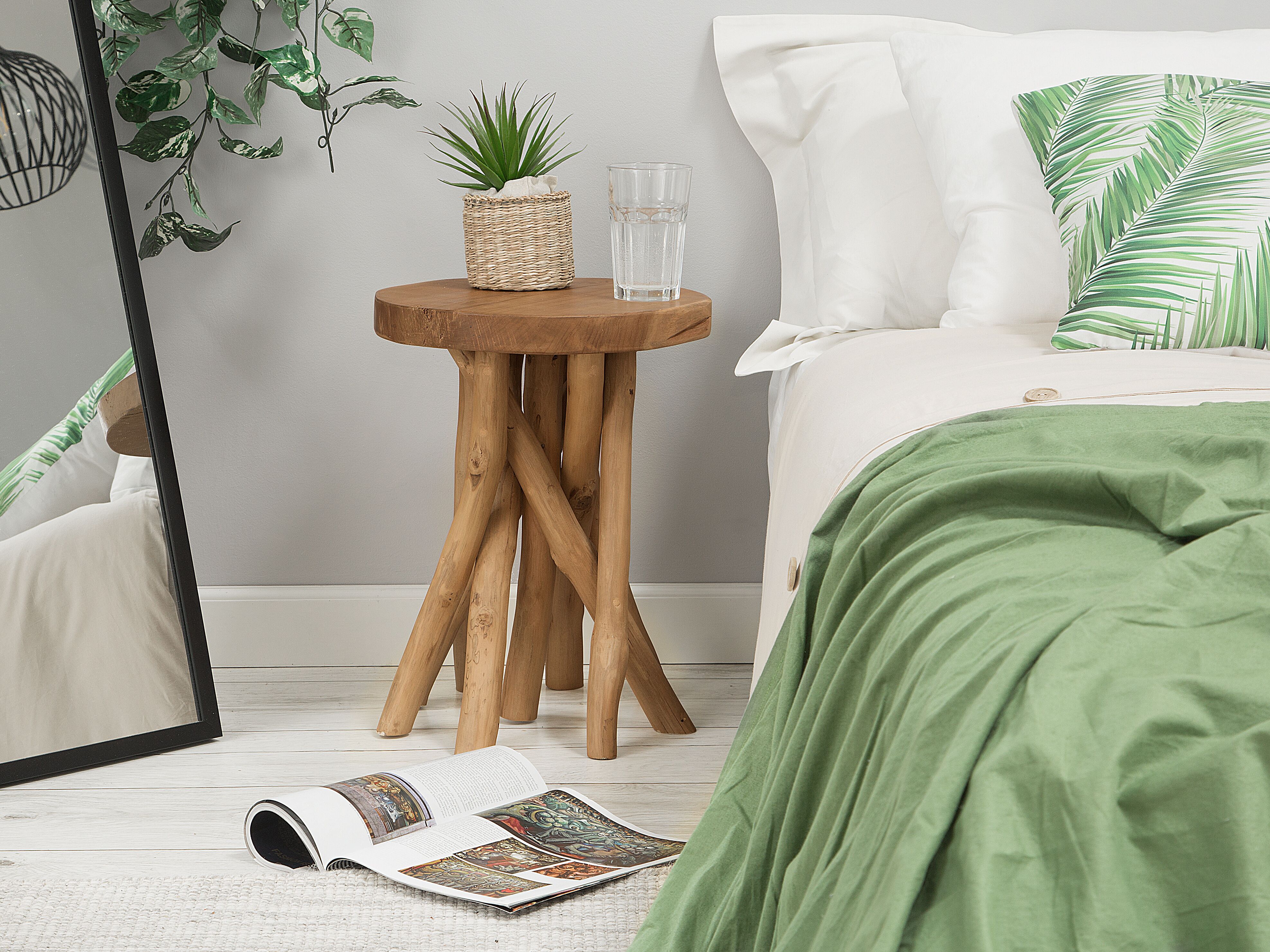 Side Table MERRITT Teak Wood Brown