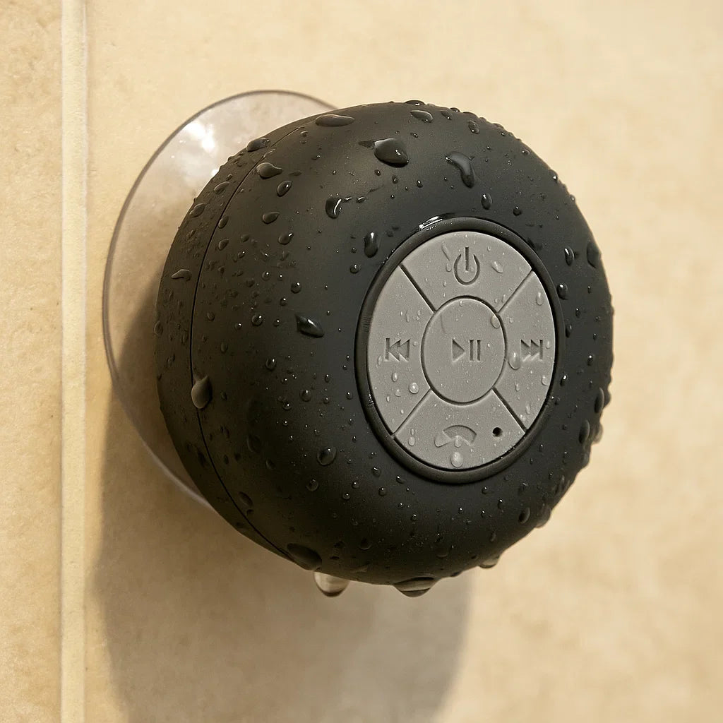 Waterdichte Bluetooth Doucheluidspreker met Diep Basgeluid – Compact en Ultradraagbaar